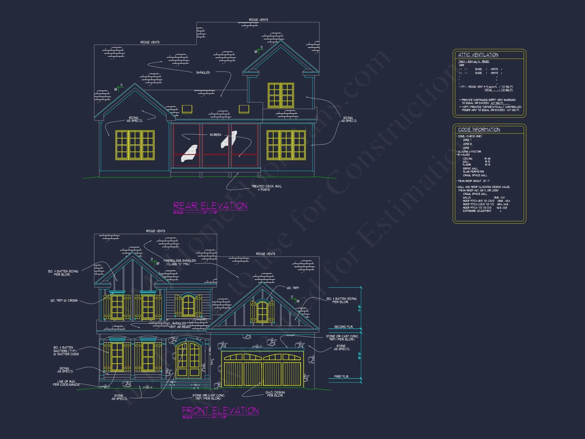 Elegant house Plan with Spacious Floor Plan and Architectural Designs