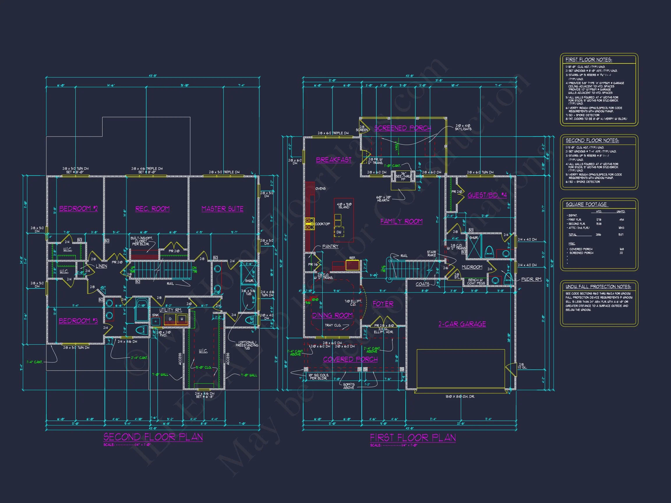 15-1579A HOUSE PLAN - Traditional Craftsman House Plan with 4 Bedrooms & 2-Car Garage 7 Traditional Craftsman house Plan with 4 Bedrooms & 2-Car Garage