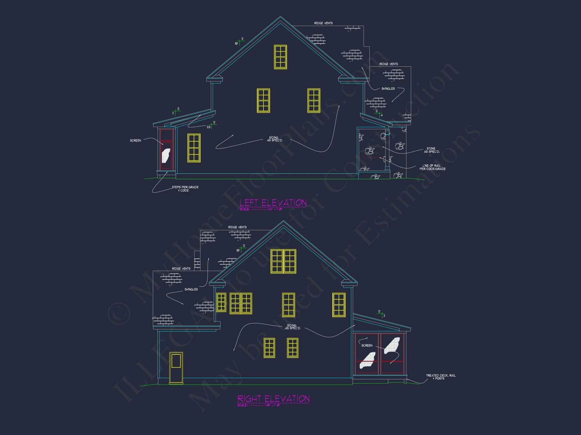Traditional Craftsman house Plan with 4 Bedrooms & 2-Car Garage