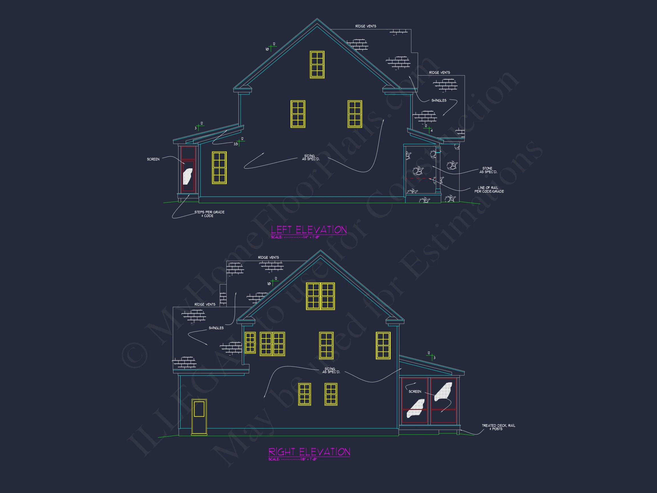 15-1579A HOUSE PLAN - Traditional Craftsman House Plan with 4 Bedrooms & 2-Car Garage 4 Traditional Craftsman house Plan with 4 Bedrooms & 2-Car Garage