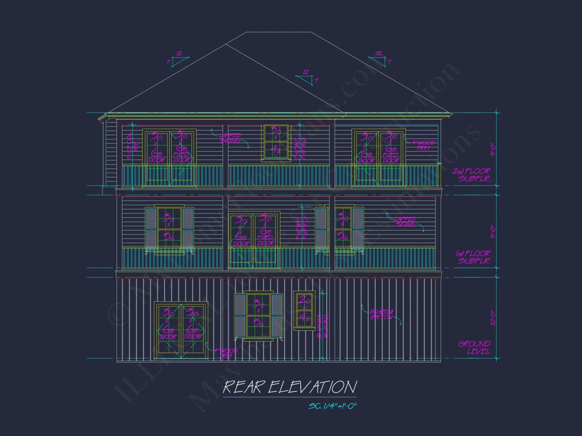 Beautiful Coastal house Plan with Open Floor Designs & CAD