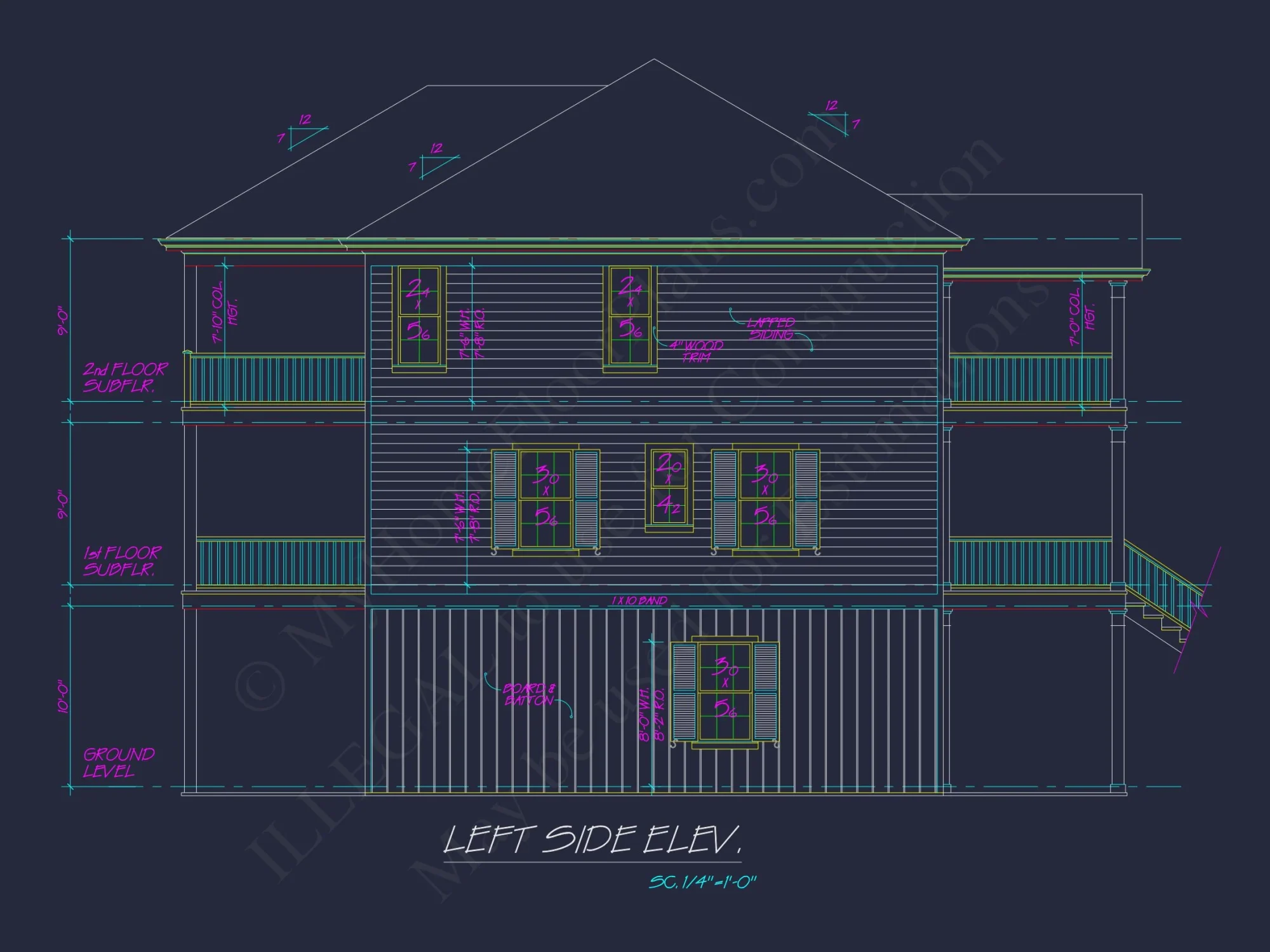 Beautiful Coastal house Plan with Open Floor Designs & CAD