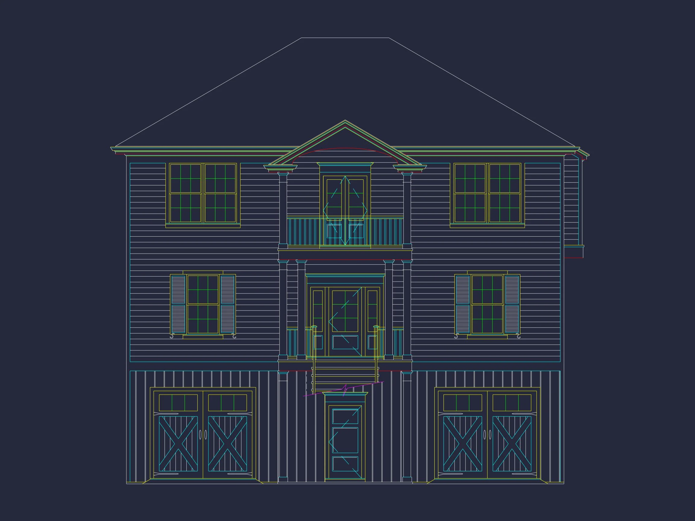 Beautiful Coastal house Plan with Open Floor Designs & CAD