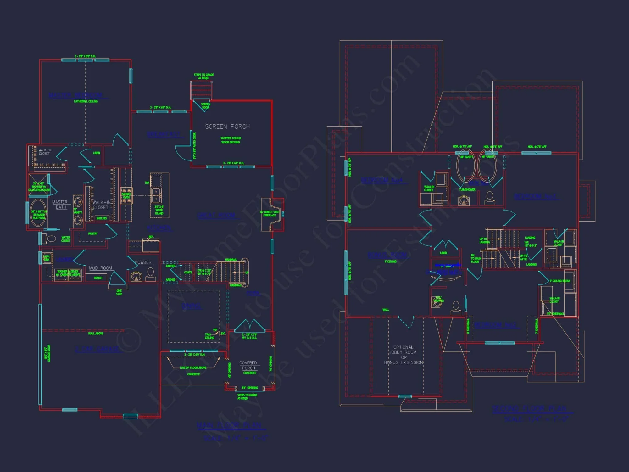 Modern Craftsman house Plan with 2.5 Floors and Spacious Designs