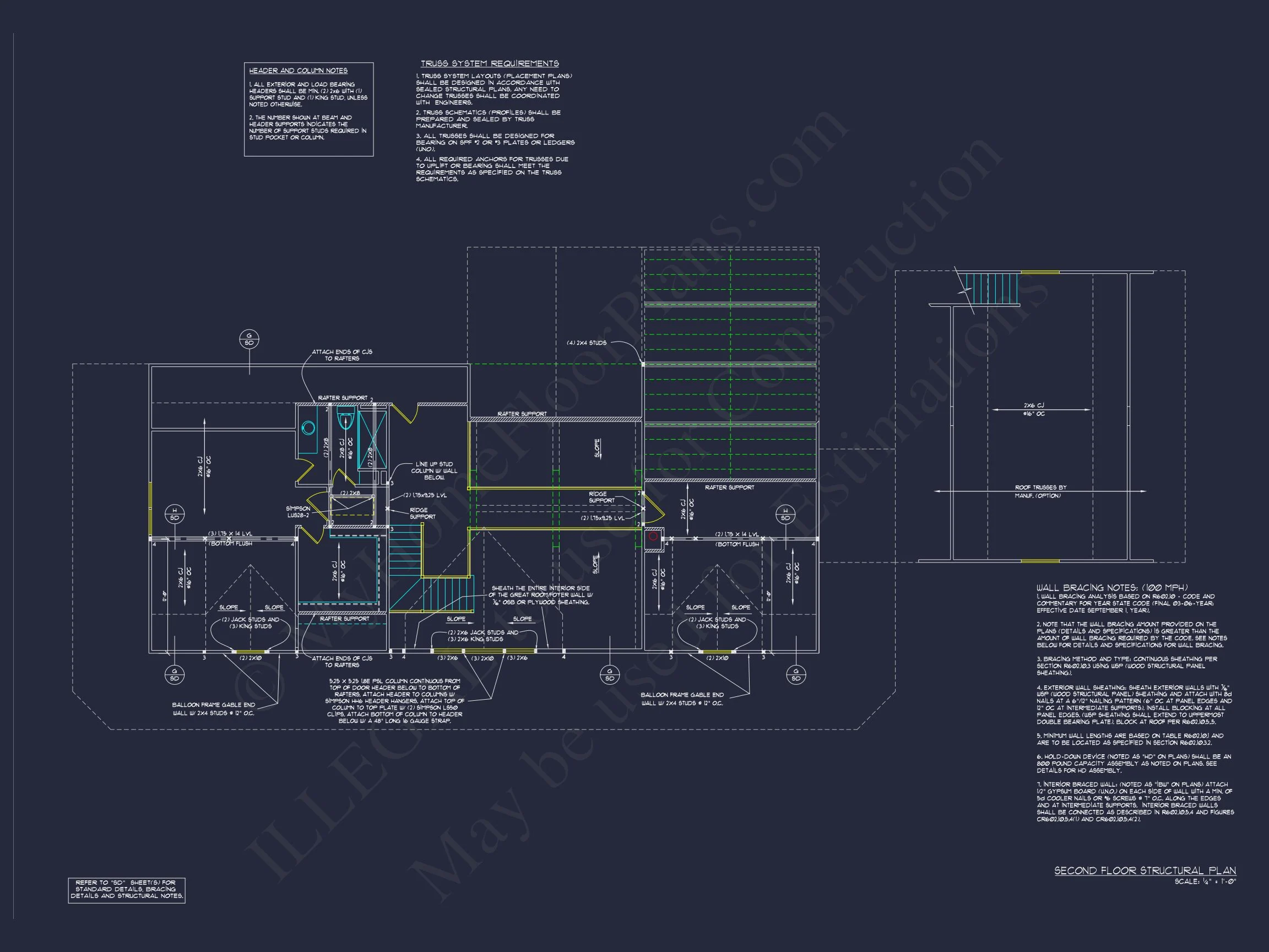 "Image of an elegant traditional farmhouse floor plan and design number 67"