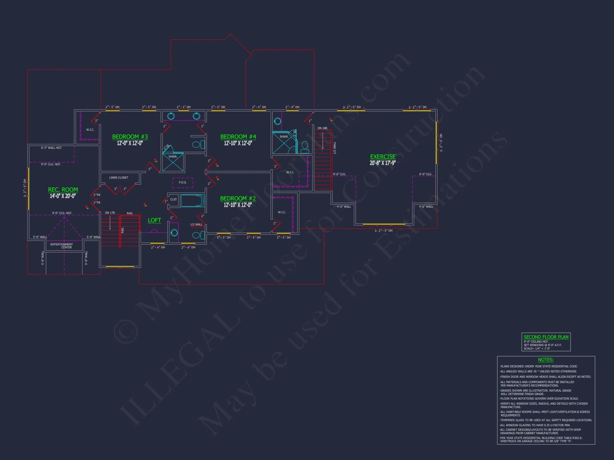 Spacious house Plan with 2 Floors, CAD Blueprint, and Designs