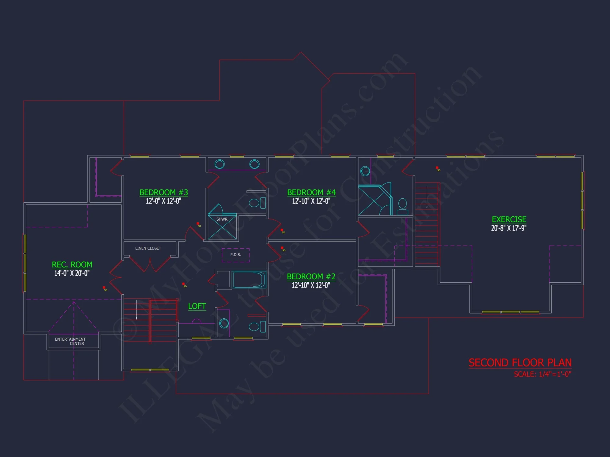 Spacious house Plan with 2 Floors, CAD Blueprint, and Designs