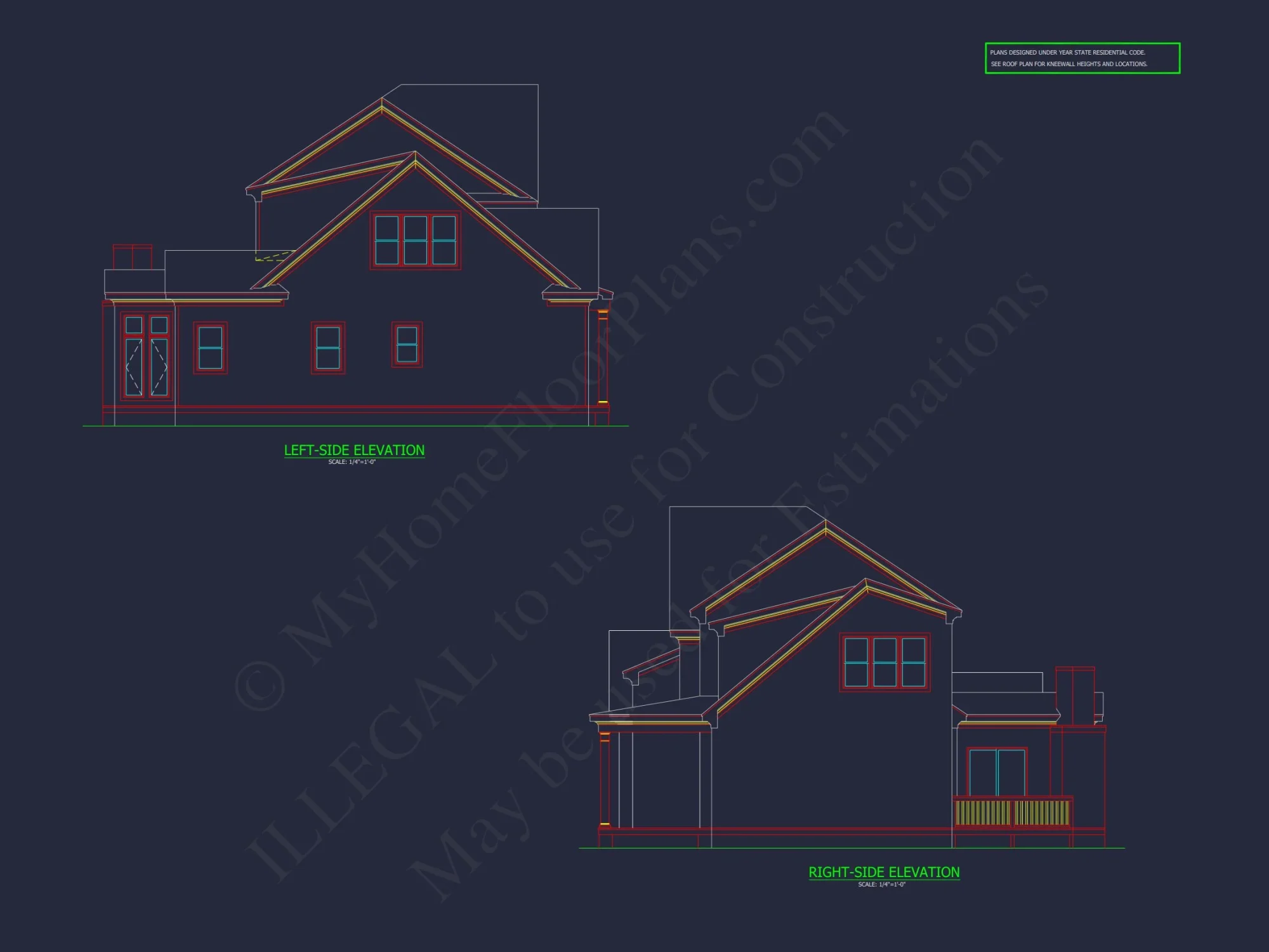 Spacious house Plan with 2 Floors, CAD Blueprint, and Designs
