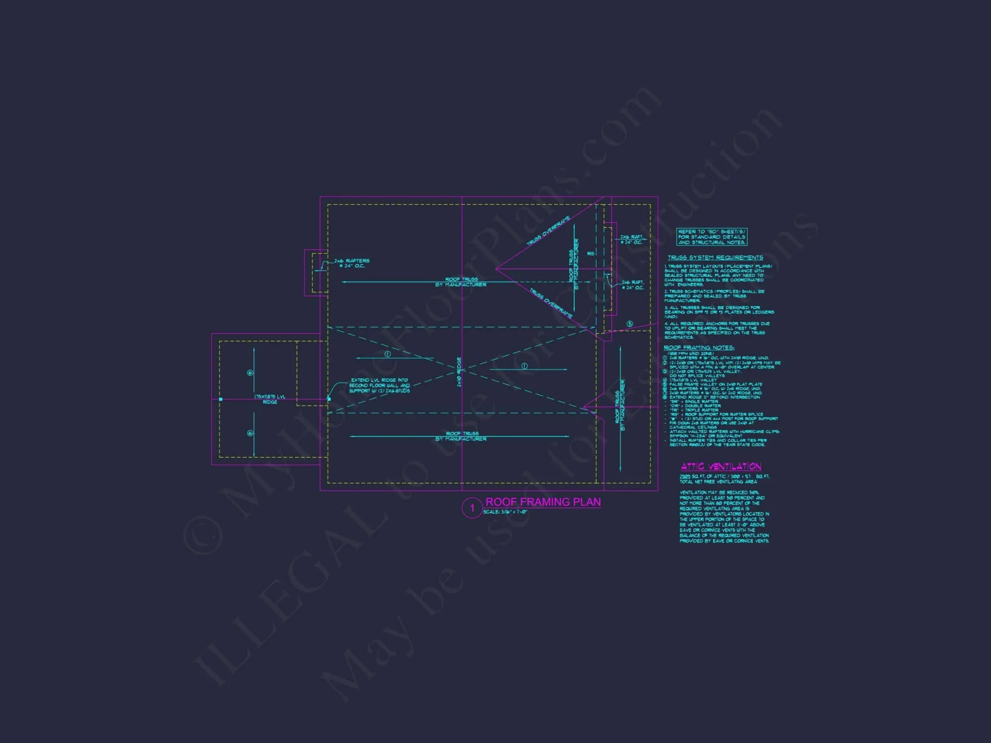 Modern Craftsman house Plan with Open Floor Designs and CAD Blueprint