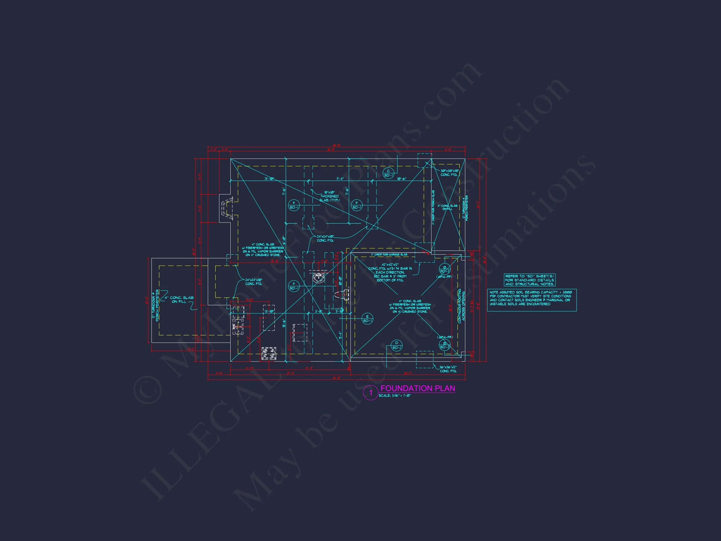 Modern Craftsman house Plan with Open Floor Designs and CAD Blueprint