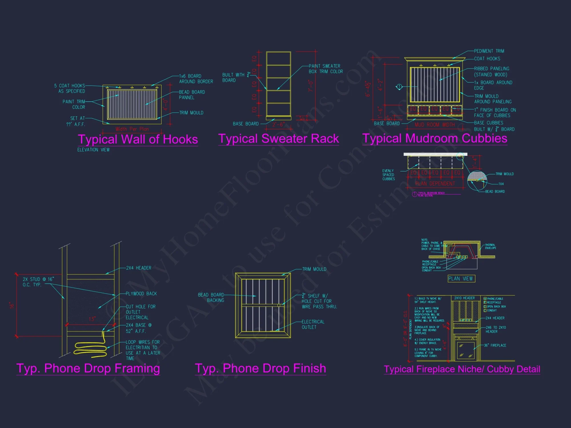 Modern Craftsman house Plan with Open Floor Designs and CAD Blueprint