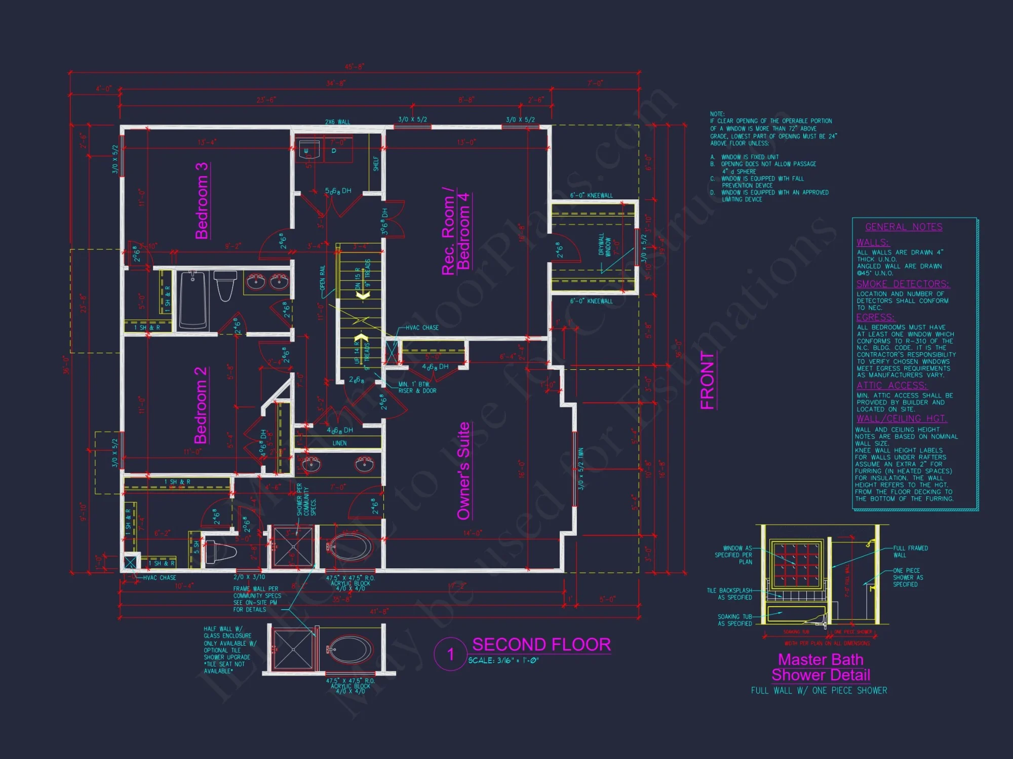 Modern Craftsman house Plan with Open Floor Designs and CAD Blueprint