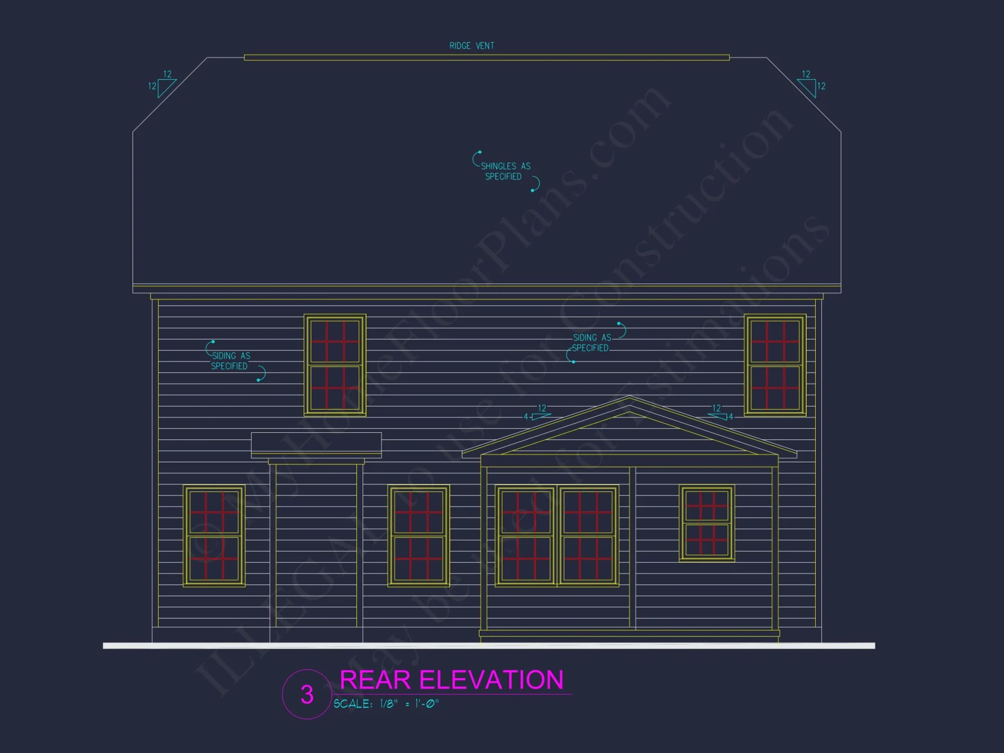 Modern Craftsman house Plan with Open Floor Designs and CAD Blueprint