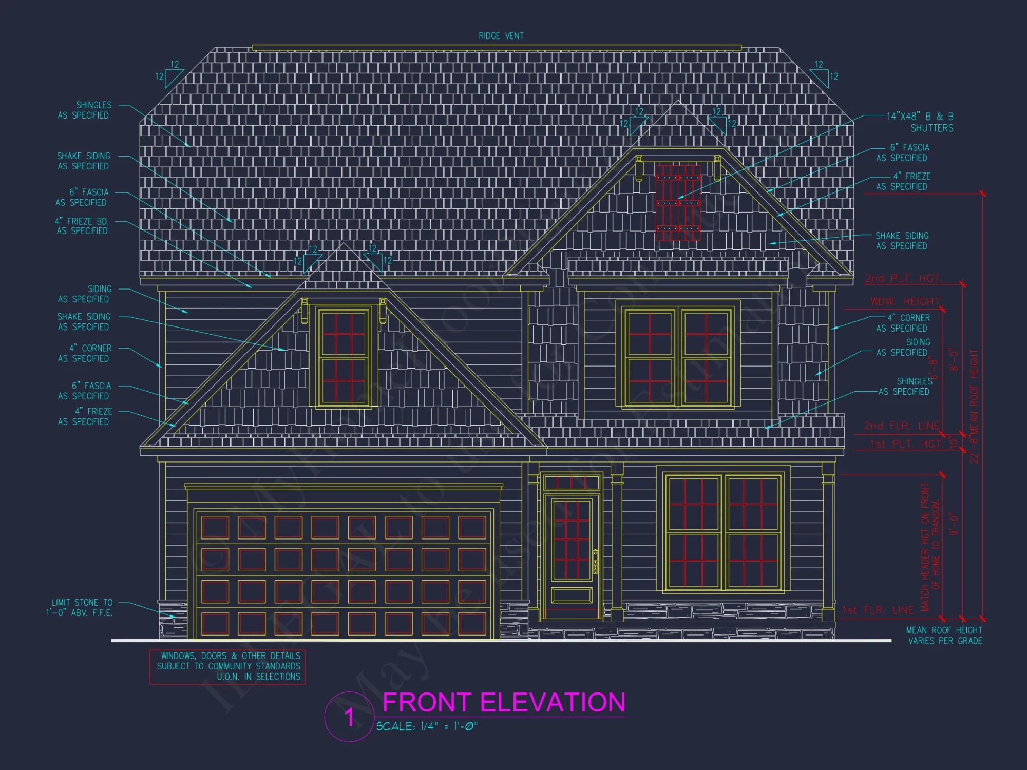 Modern Craftsman house Plan with Open Floor Designs and CAD Blueprint