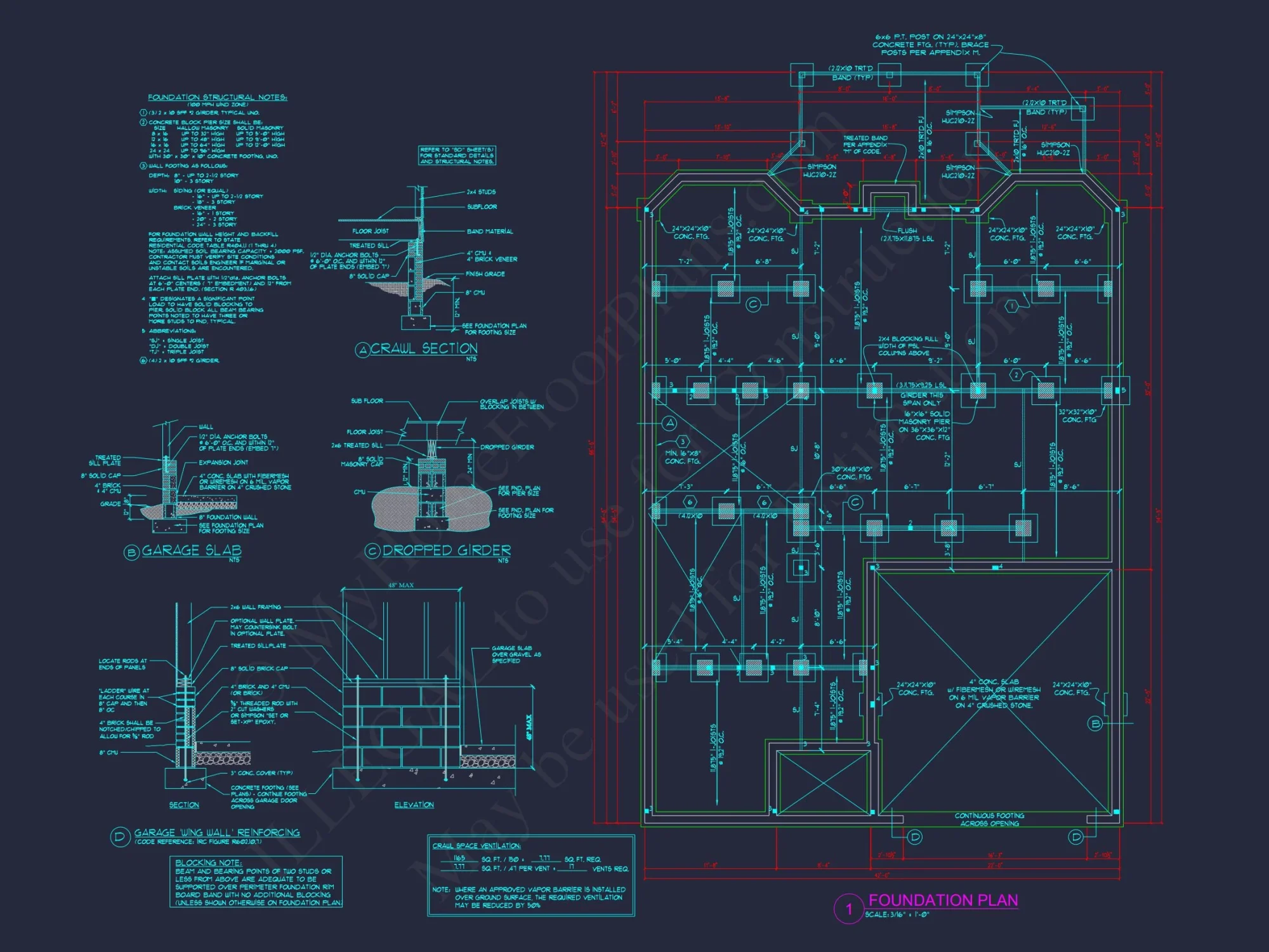 Two-Story house Plan with CAD Designs, 4 Bedrooms, and Open Floor Plan