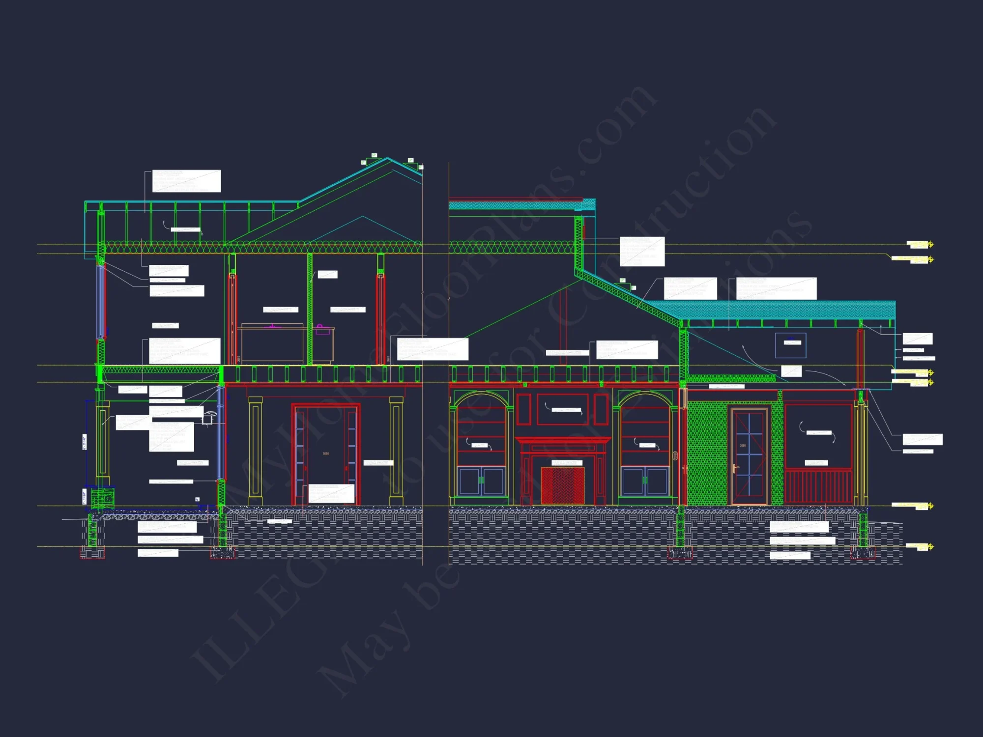 New Architecture-CAD house Design with Floor Plan Features