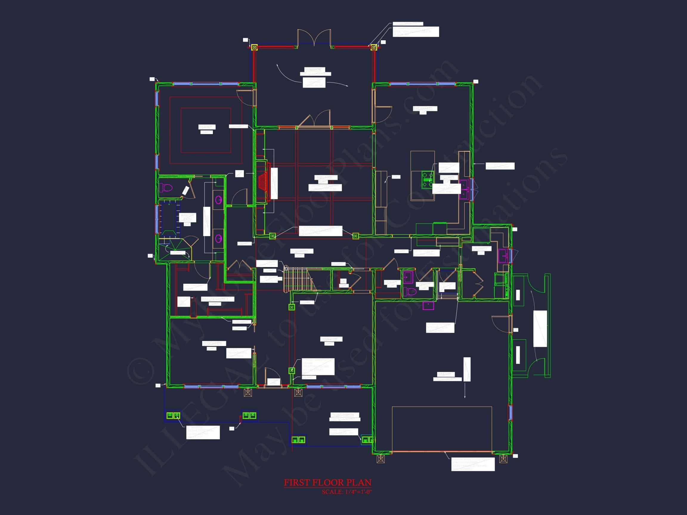 15-1427 HOUSE PLAN - New Architecture-CAD House Design with Floor Plan Features 8 New Architecture-CAD house Design with Floor Plan Features