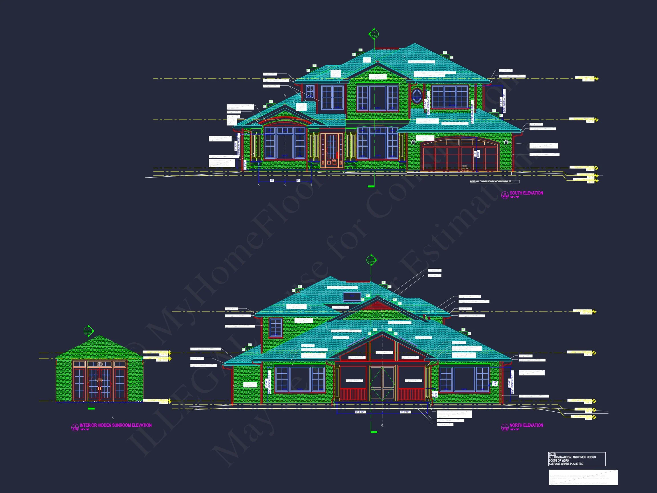 15-1427 HOUSE PLAN - New Architecture-CAD House Design with Floor Plan Features 6 New Architecture-CAD house Design with Floor Plan Features