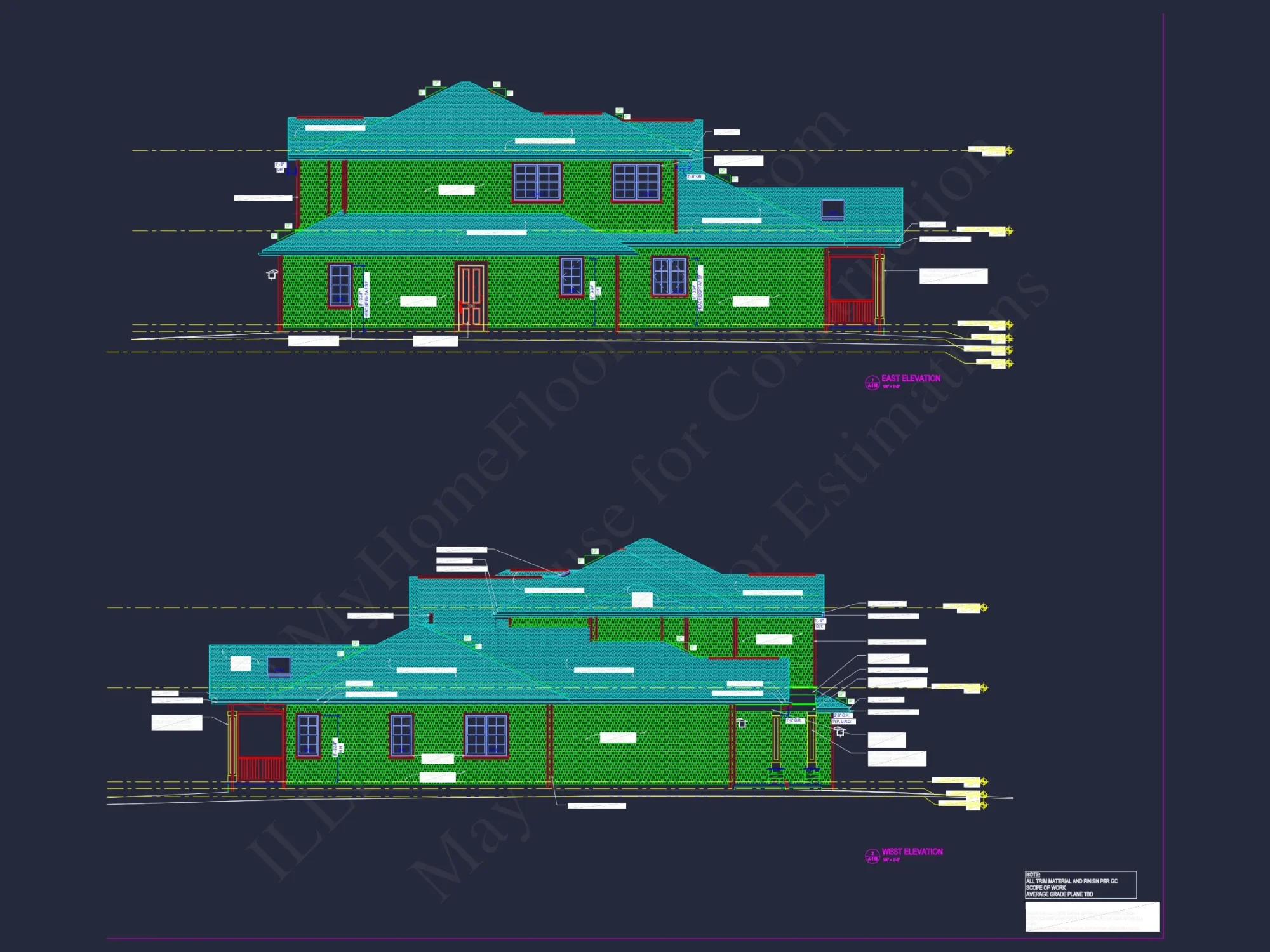 New Architecture-CAD house Design with Floor Plan Features