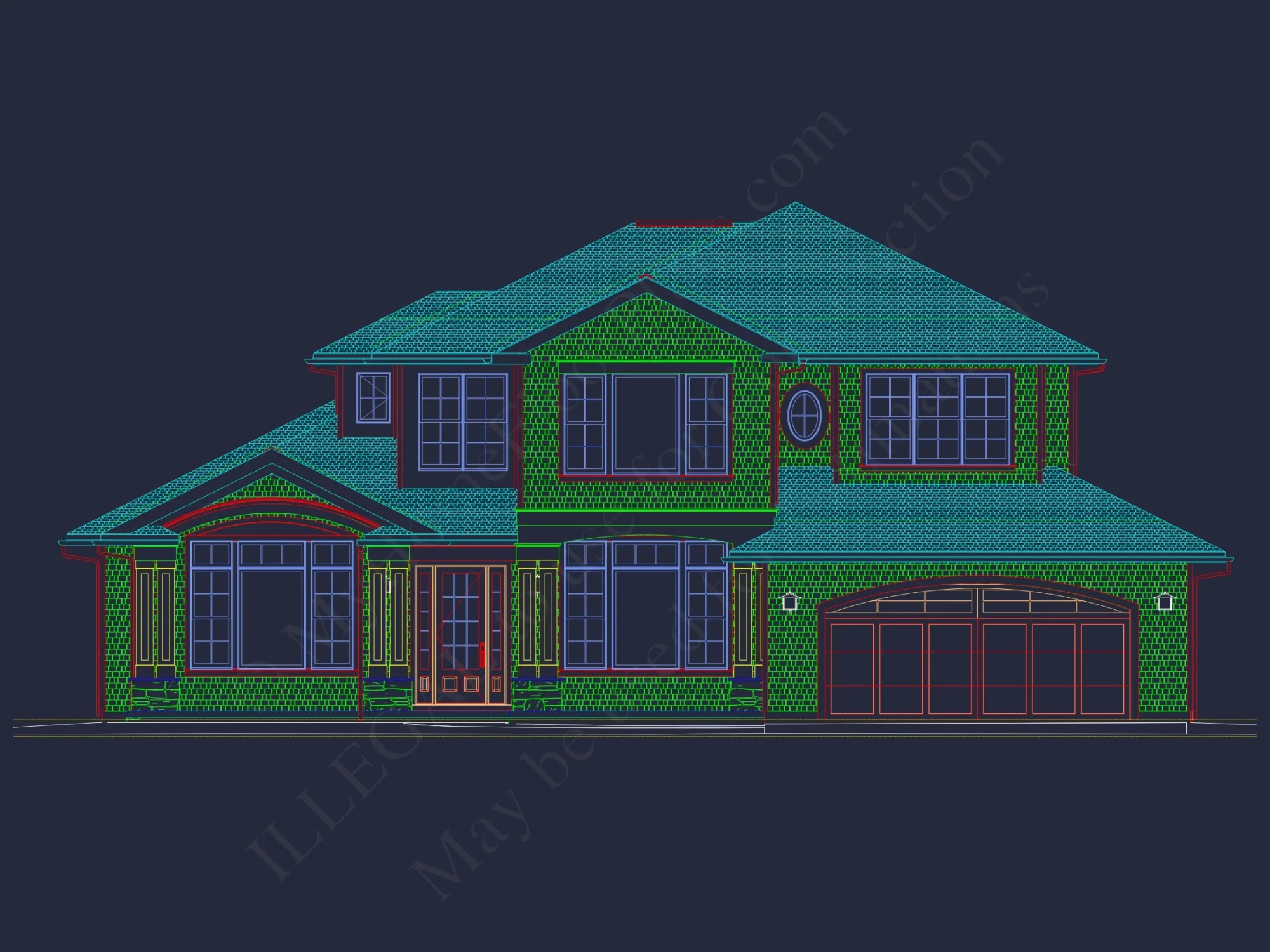 New Architecture-CAD house Design with Floor Plan Features