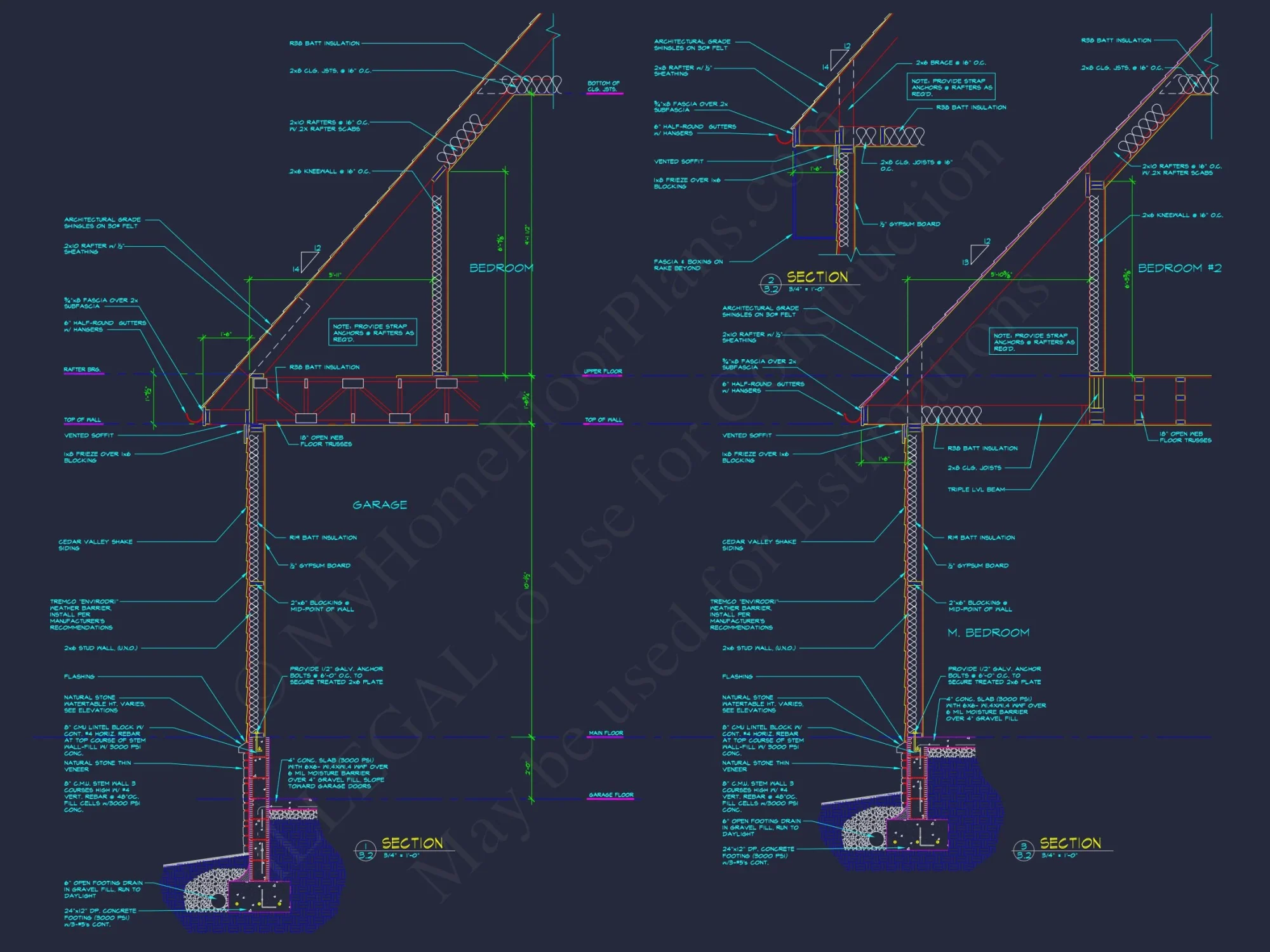 Perfect house Plan: Detailed Blueprint and CAD Designs