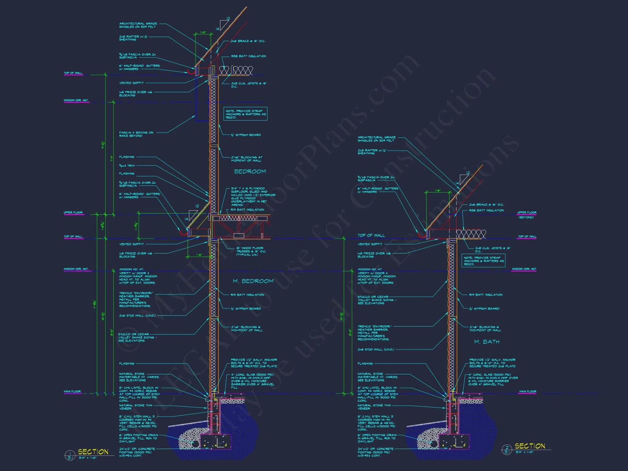 Perfect house Plan: Detailed Blueprint and CAD Designs