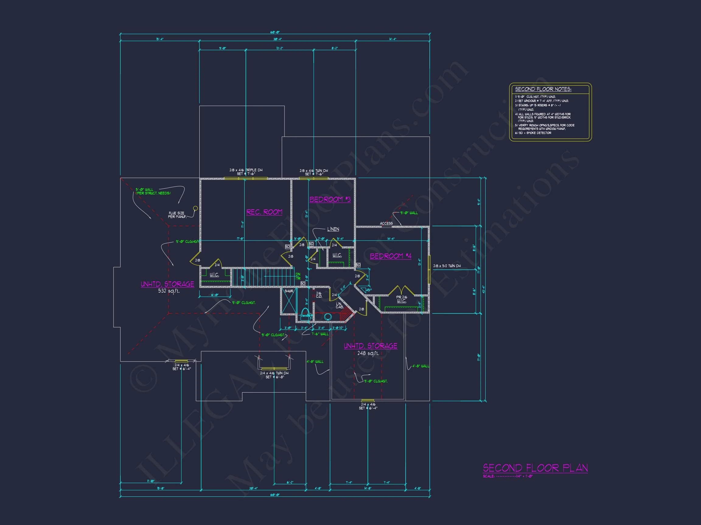 Charming 4-Bedroom house Plan with CAD Designs and Blueprint