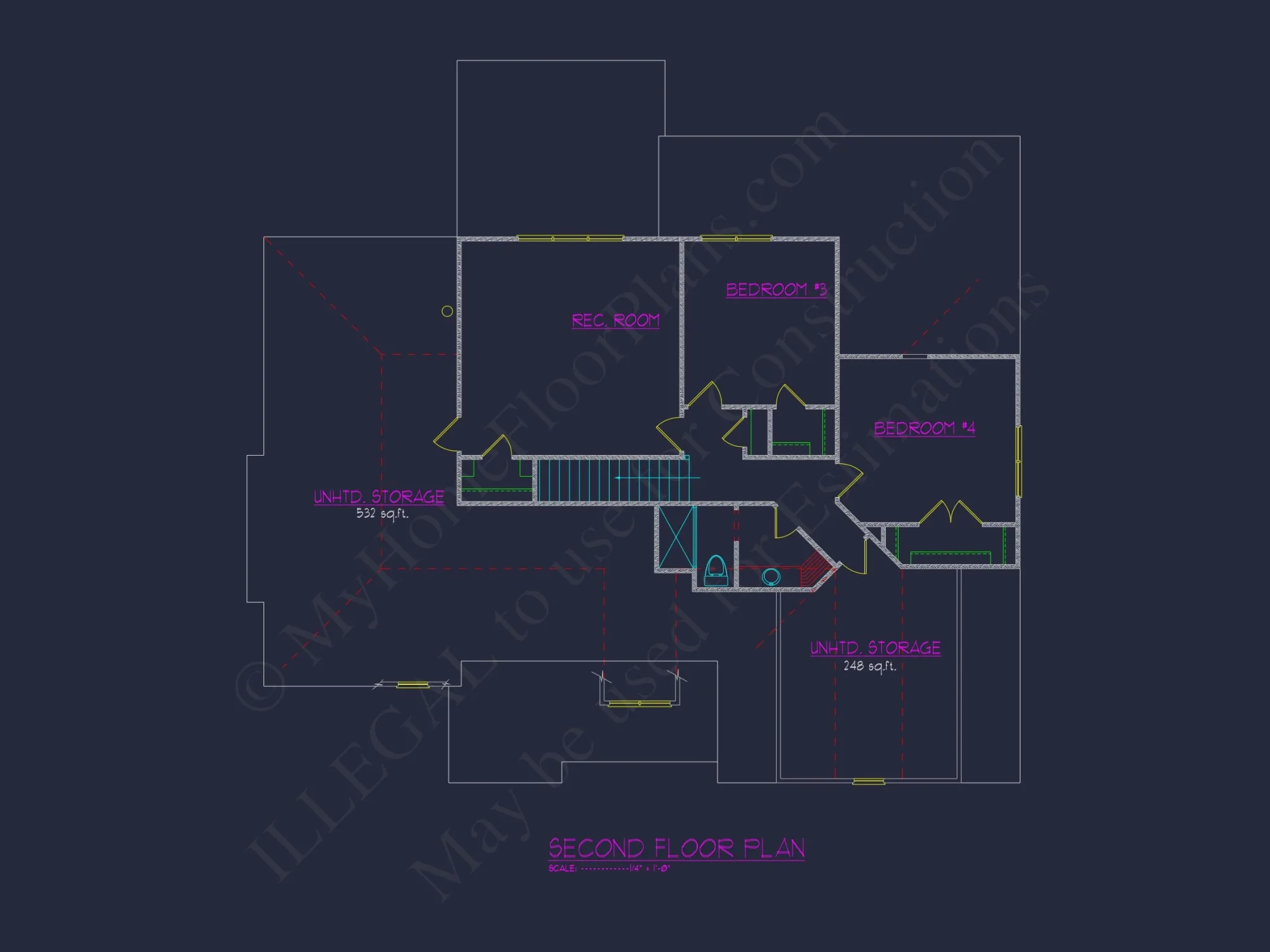 Charming 4-Bedroom house Plan with CAD Designs and Blueprint
