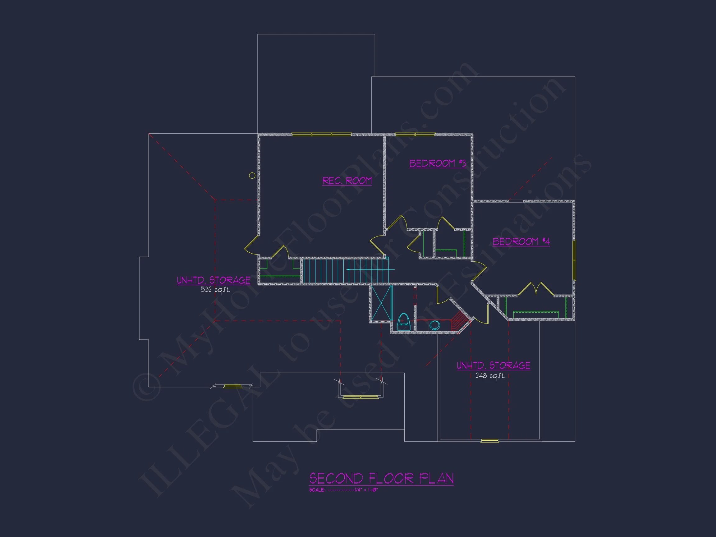 Charming 4-Bedroom house Plan with CAD Designs and Blueprint