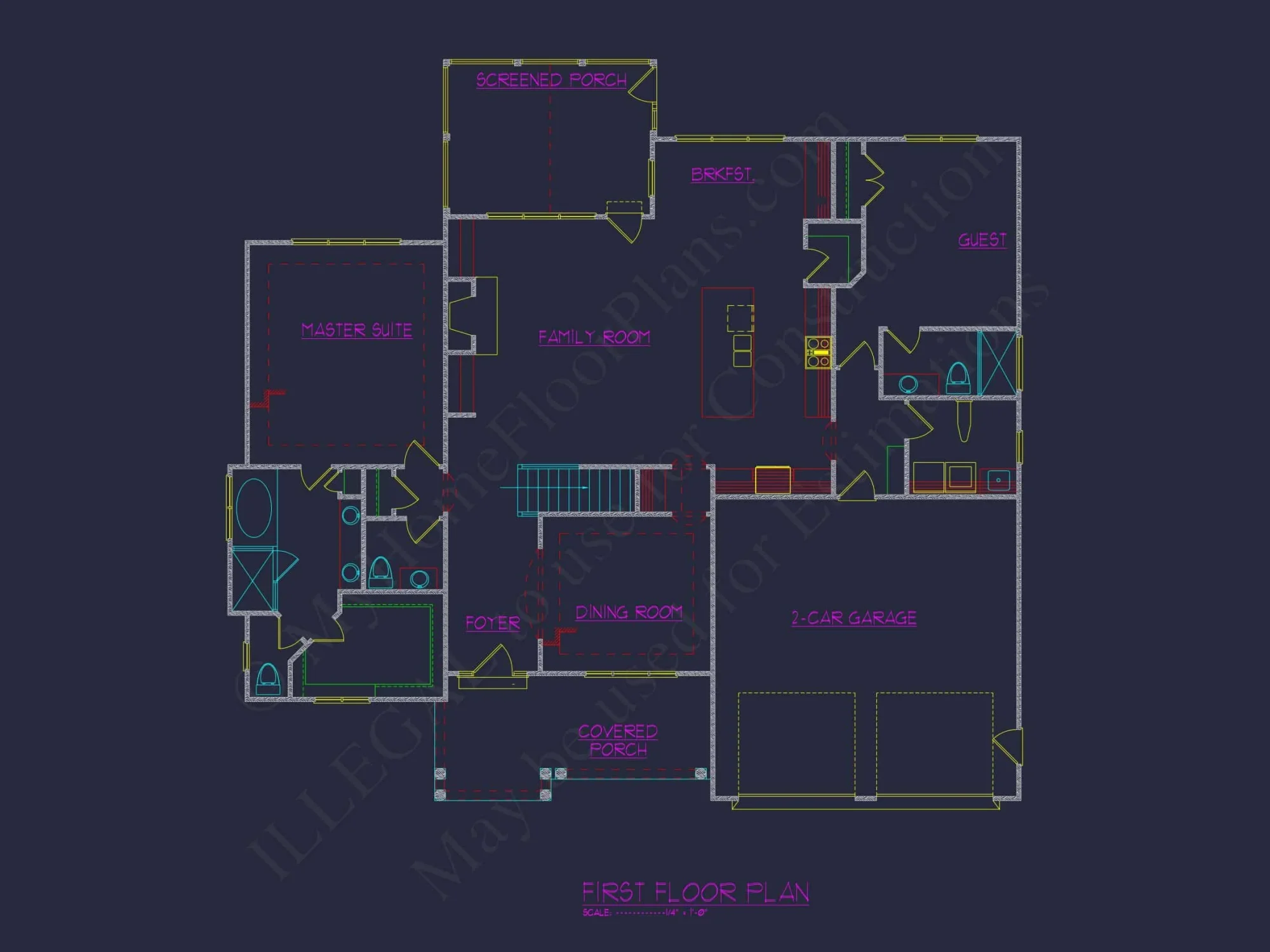 Charming 4-Bedroom house Plan with CAD Designs and Blueprint