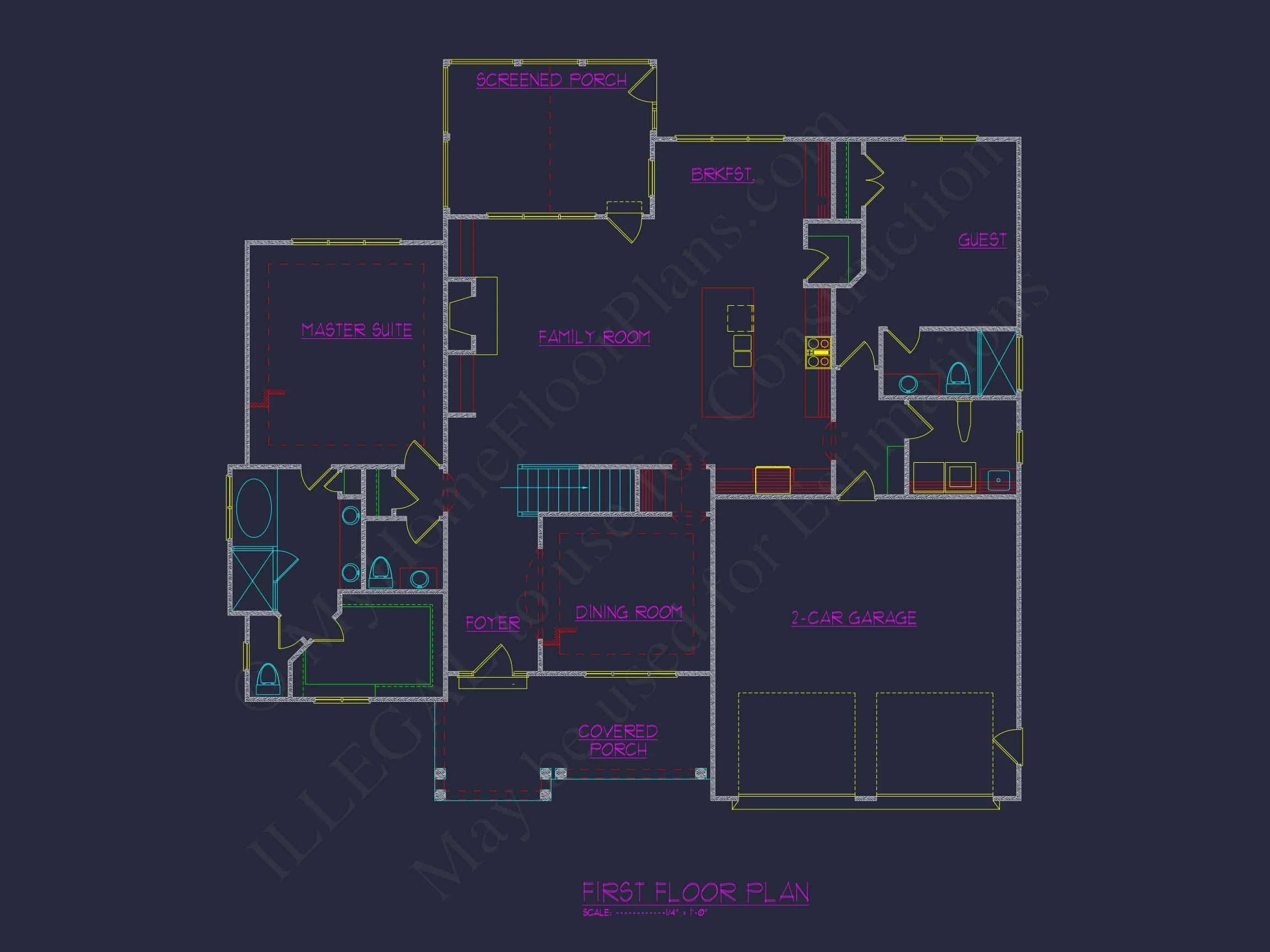 Charming 4-Bedroom house Plan with CAD Designs and Blueprint