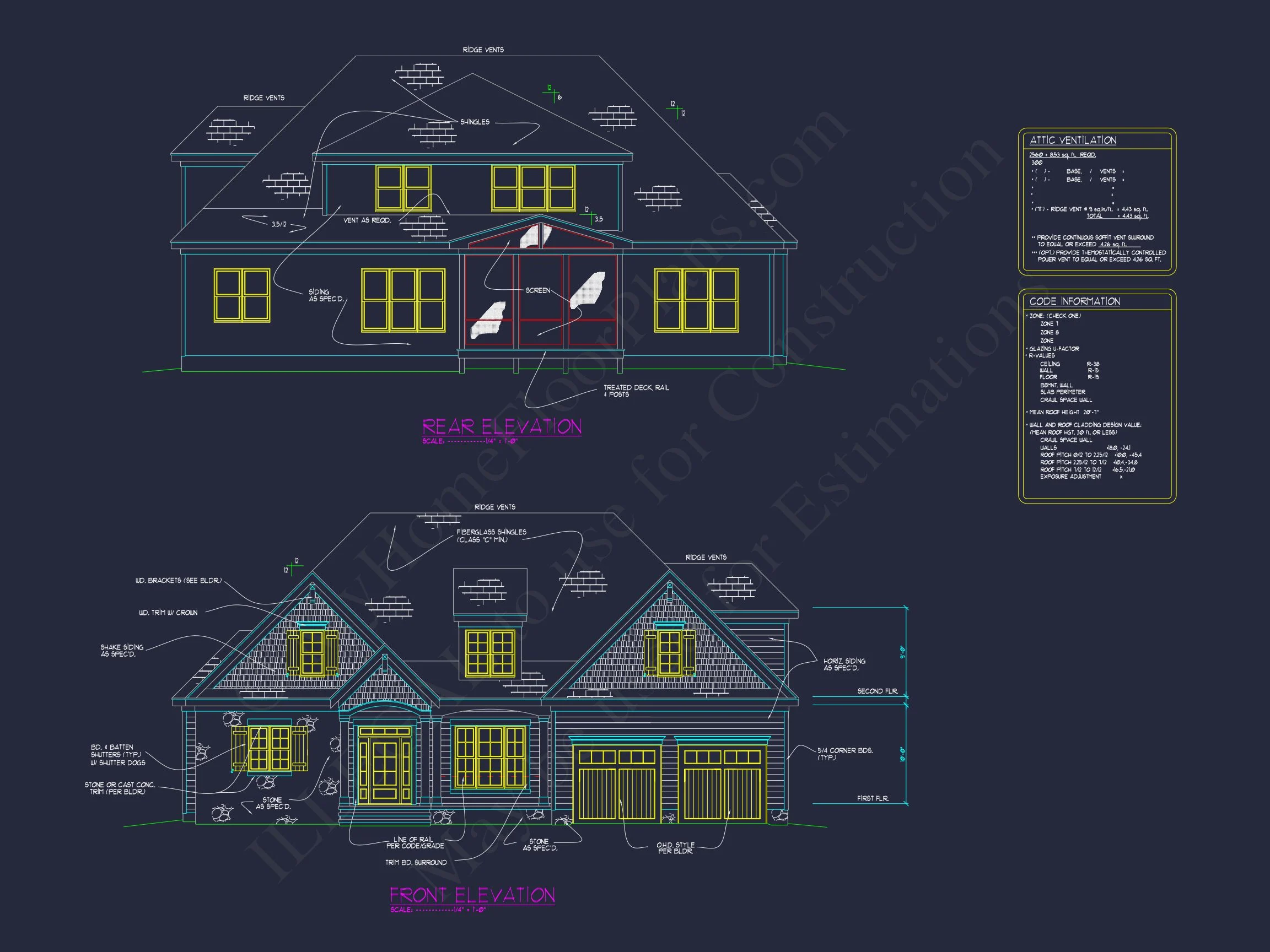 Charming 4-Bedroom house Plan with CAD Designs and Blueprint