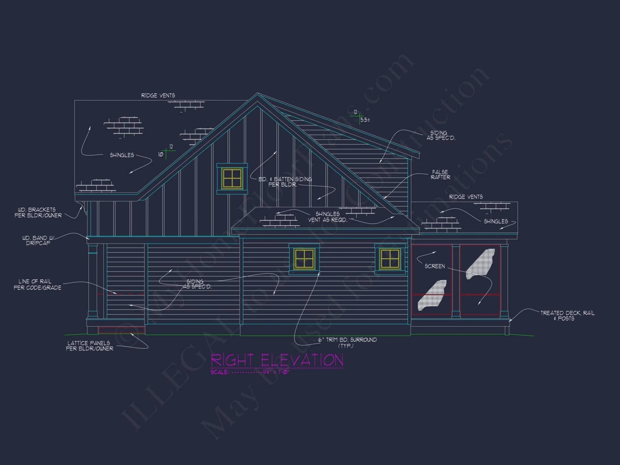 Modern Craftsman house Plan with Detailed Floor Blueprint
