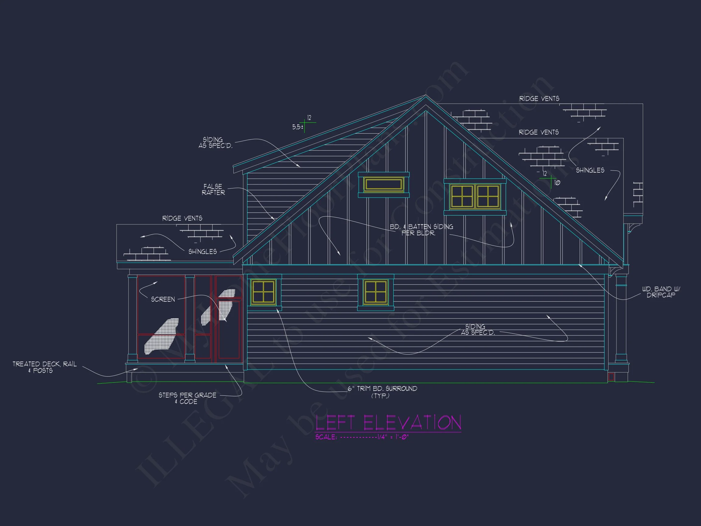Modern Craftsman house Plan with Detailed Floor Blueprint