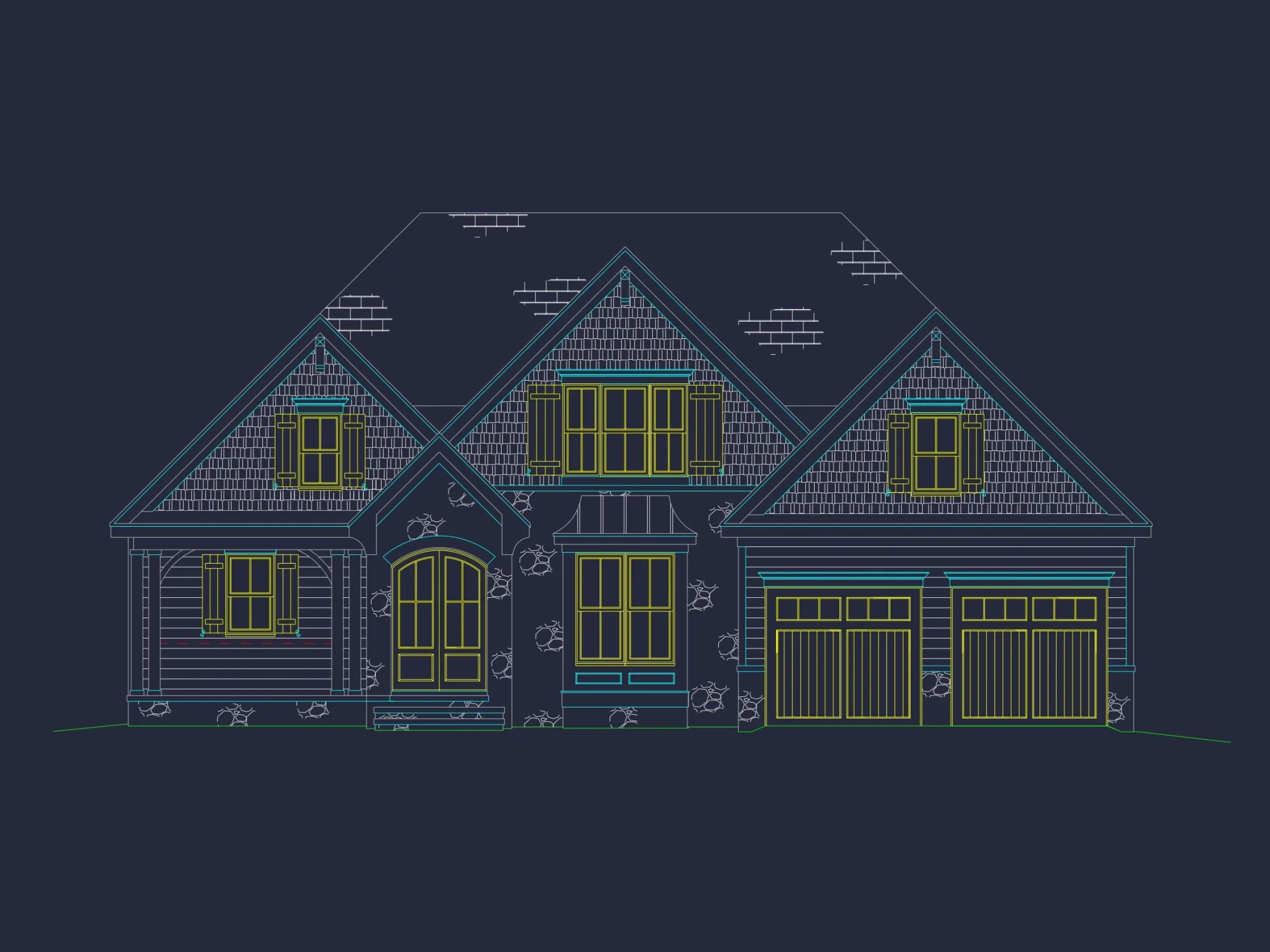 Timeless house Plan with CAD Designs and Floorplan
