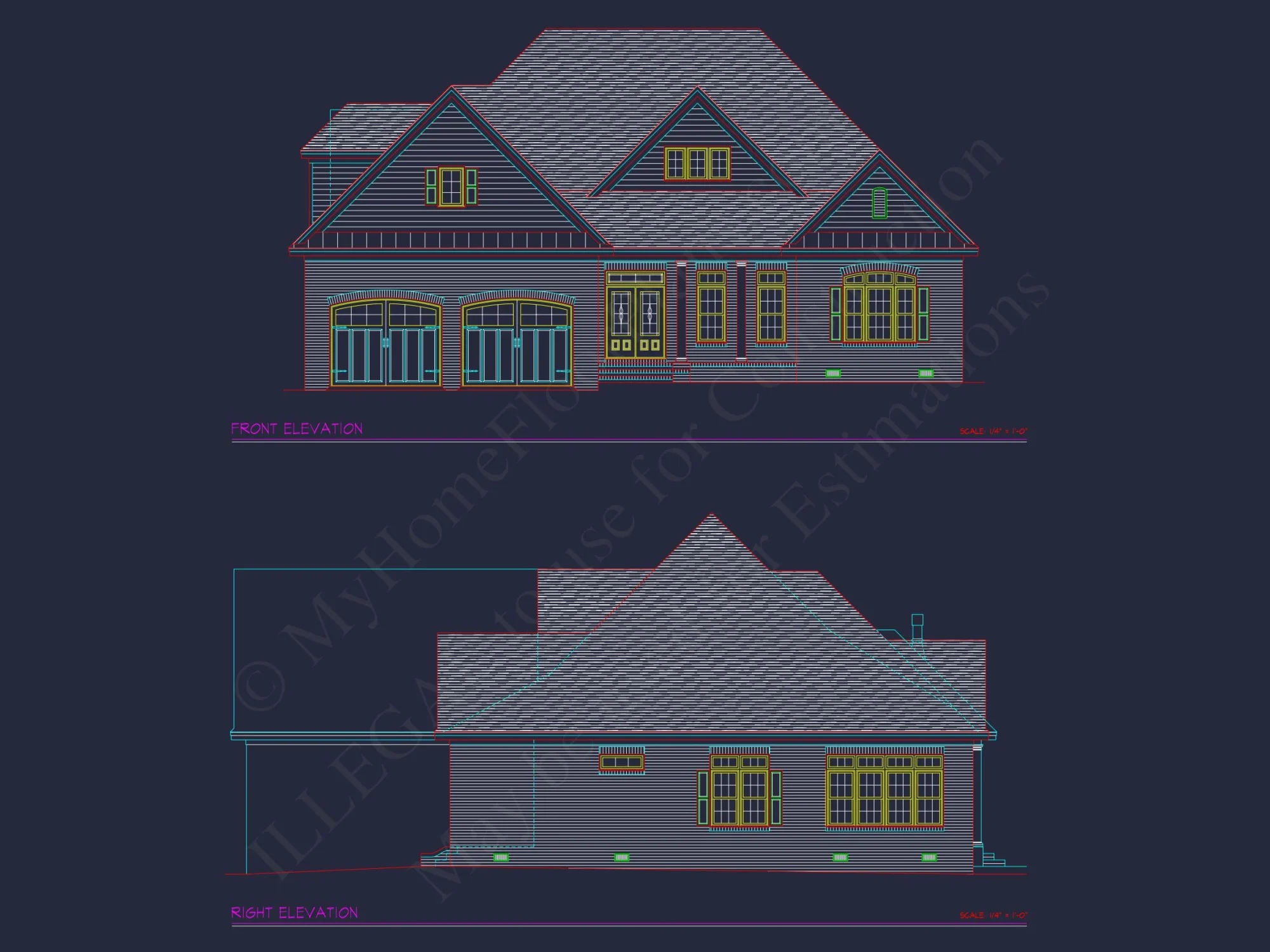 Charming house Plan with 1.5 Story CAD Designs & Floor Plans