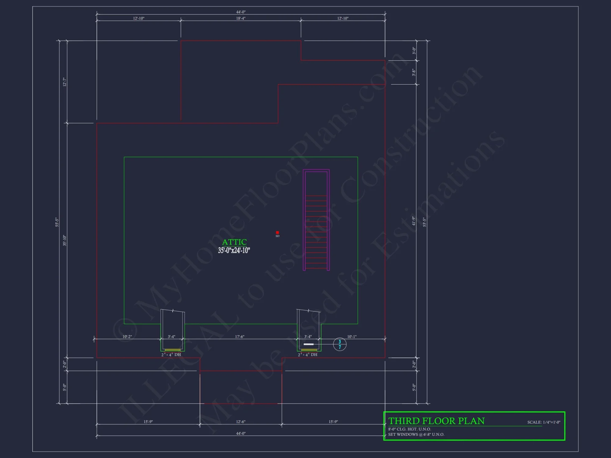 Elegant house Plan with Spacious Floor Designs and Blueprint