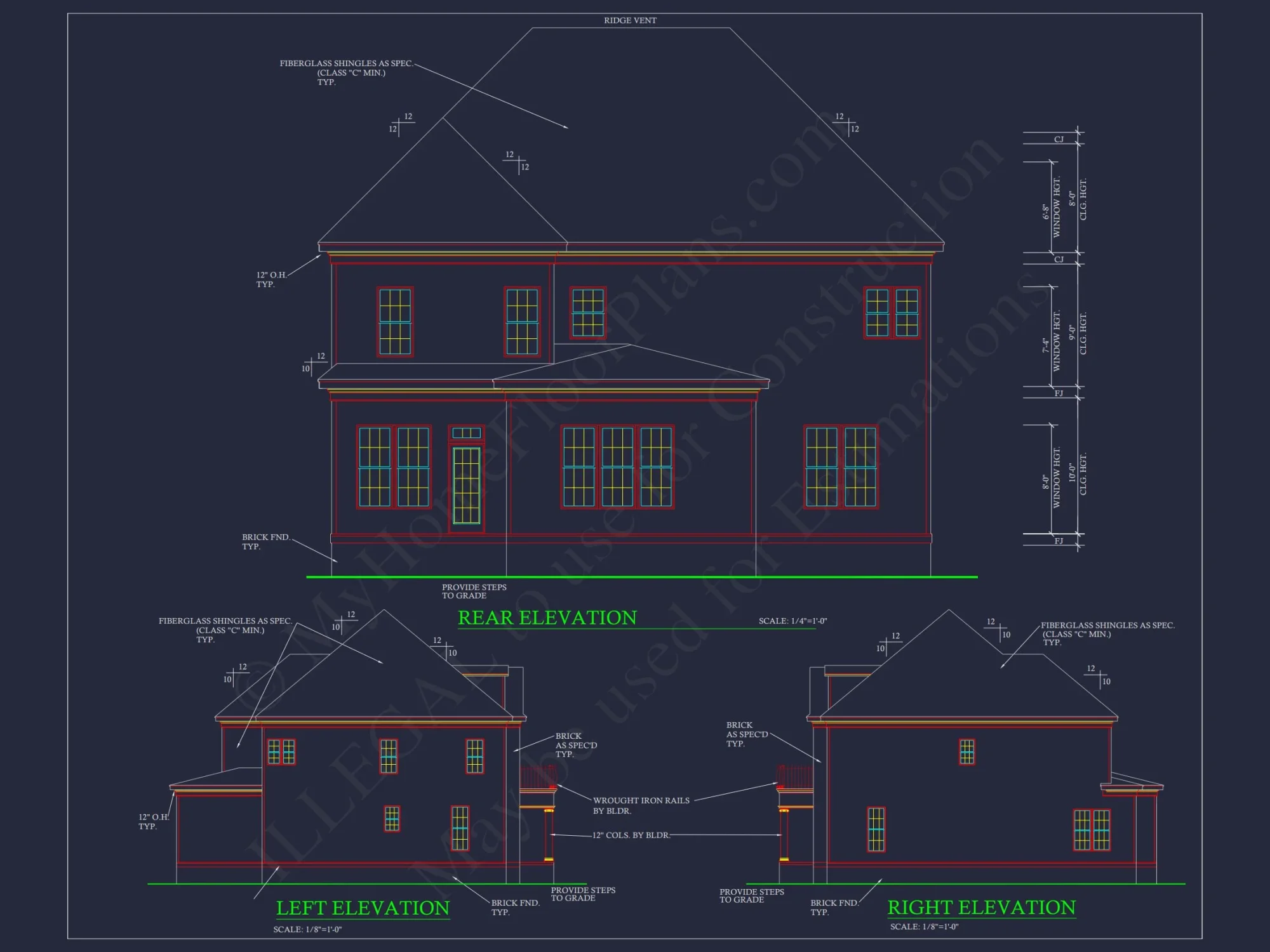 Elegant house Plan with Spacious Floor Designs and Blueprint