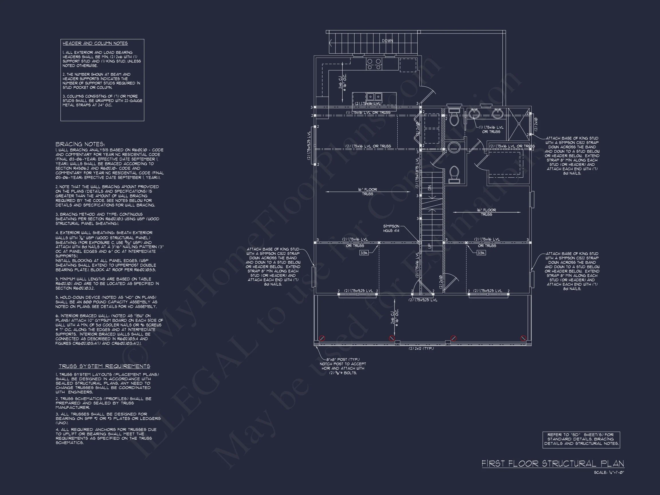 3-Story Craftsman house Plan: Floor Designs & Blueprints