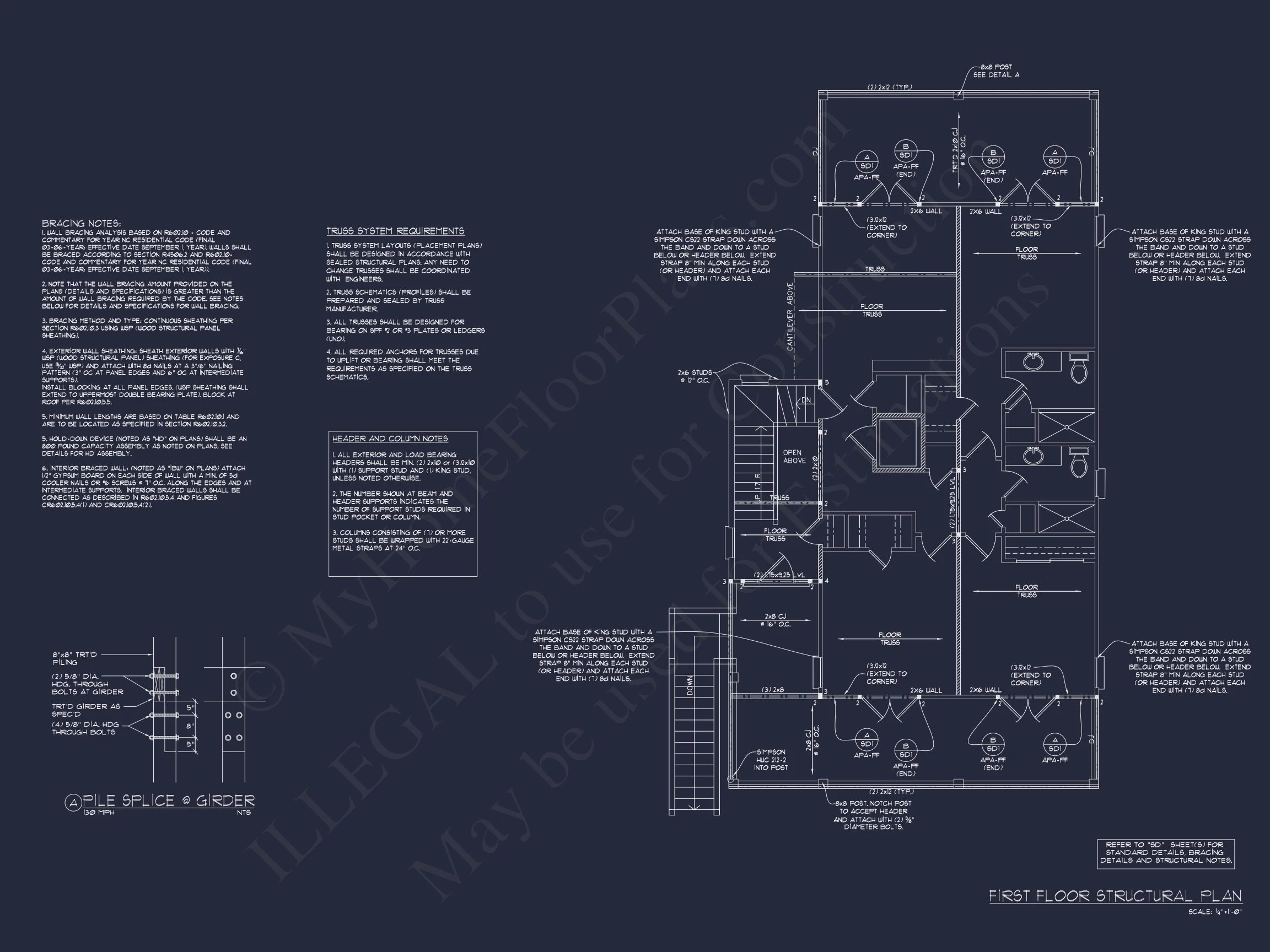 Coastal house Plan with 3 Floors, Elegant Designs, & CAD