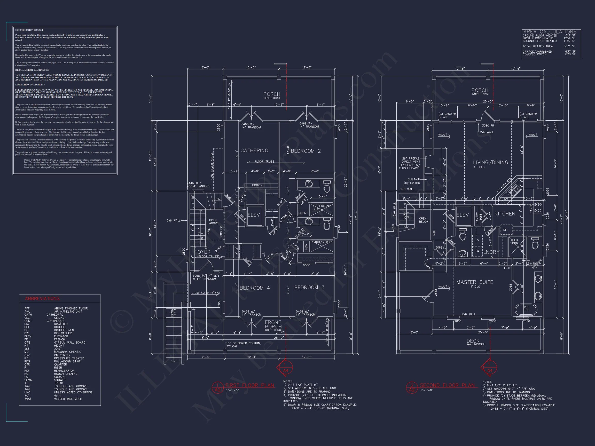 Coastal house Plan with 3 Floors, Elegant Designs, & CAD