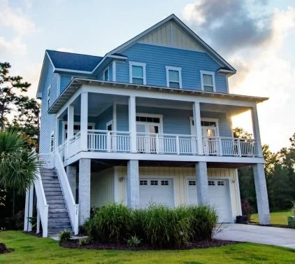 Coastal house Plan with 3 Floors, Elegant Designs, & CAD