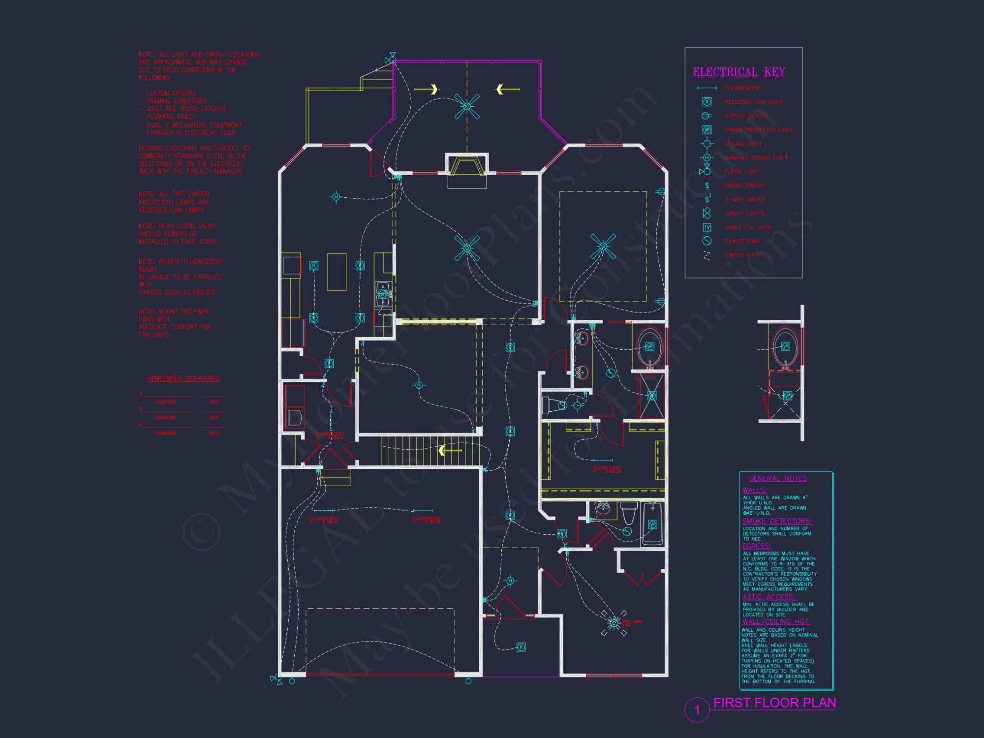 Modern Craftsman house Plan with 4 Bedrooms, Floor Plans, and CAD Designs