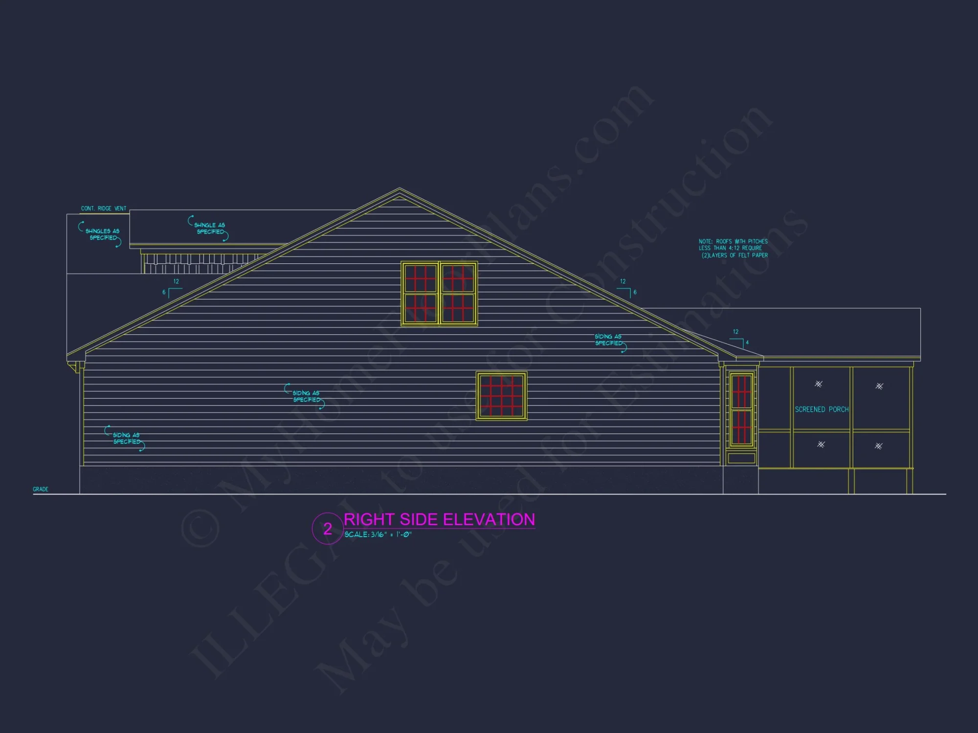Modern Craftsman house Plan with 4 Bedrooms, Floor Plans, and CAD Designs