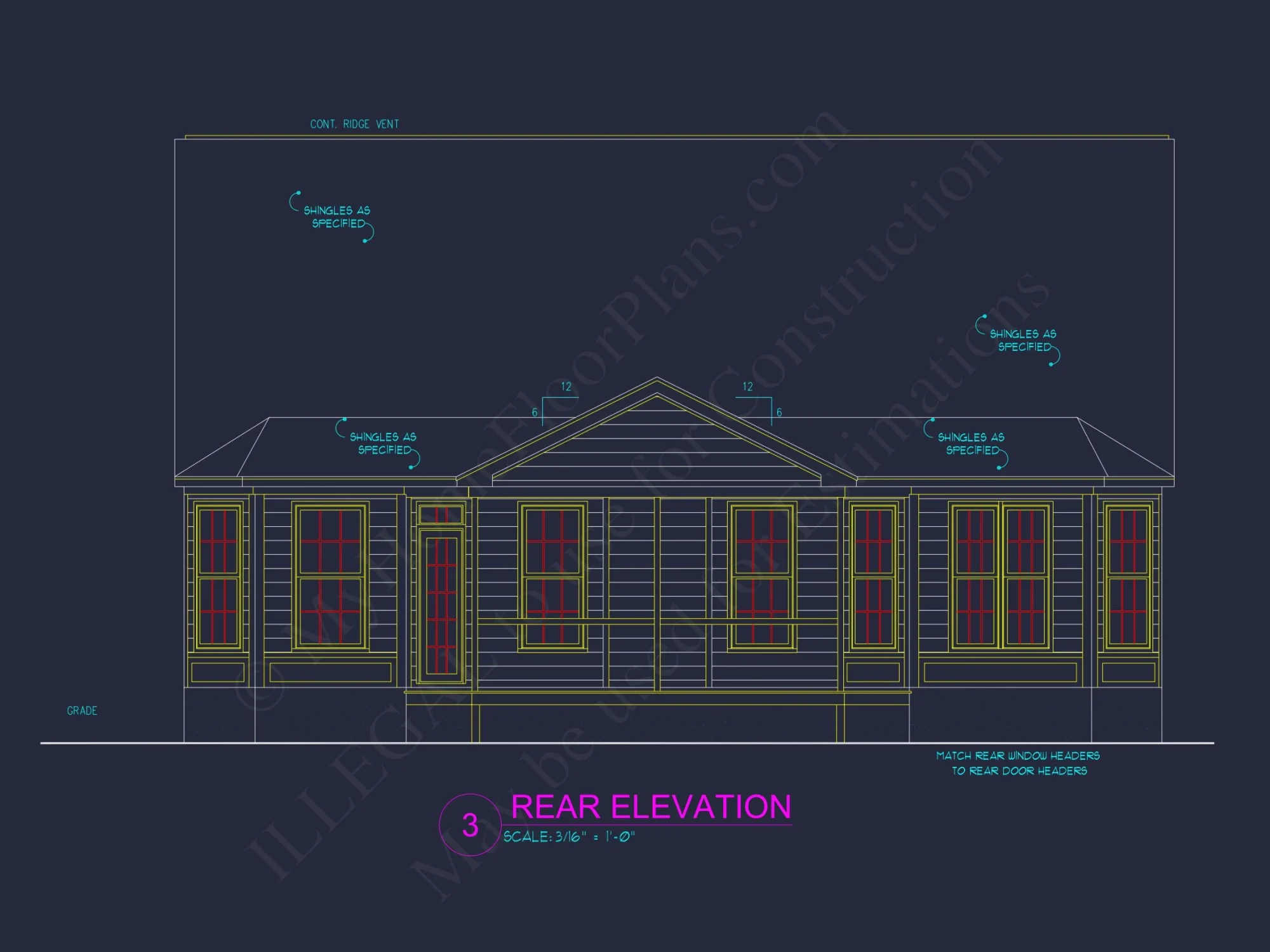 Modern Craftsman house Plan with 4 Bedrooms, Floor Plans, and CAD Designs