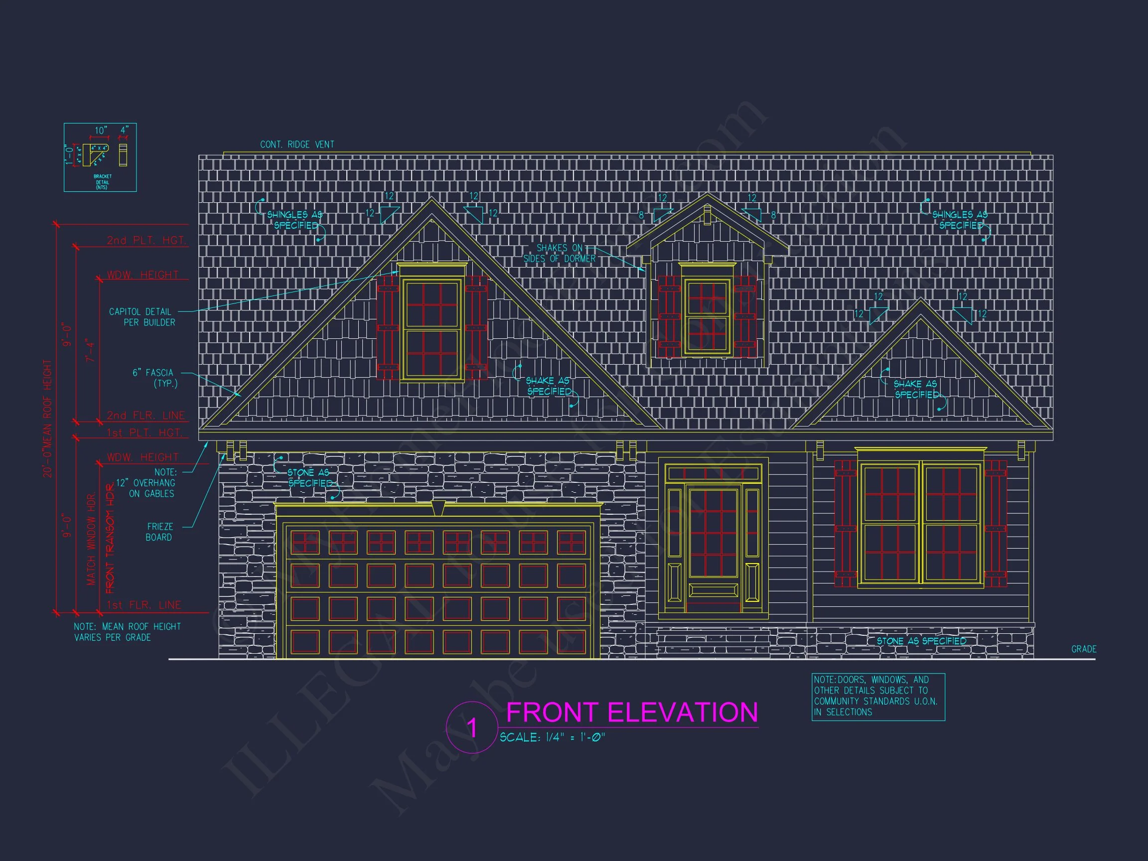 Modern Craftsman house Plan with 4 Bedrooms, Floor Plans, and CAD Designs