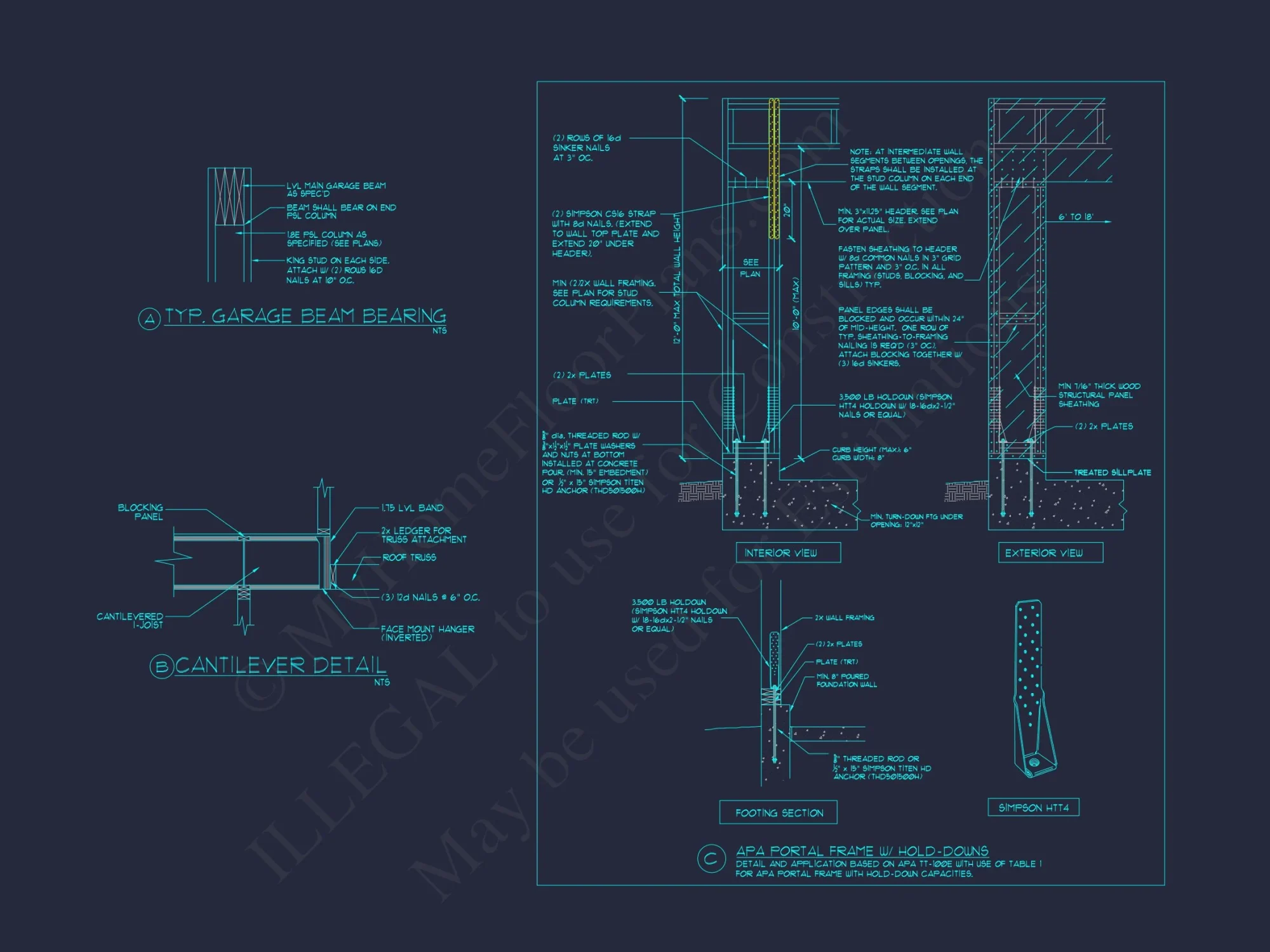 Beautiful 4-Bedroom house Plan with Open Floor Designs & CAD Blueprint