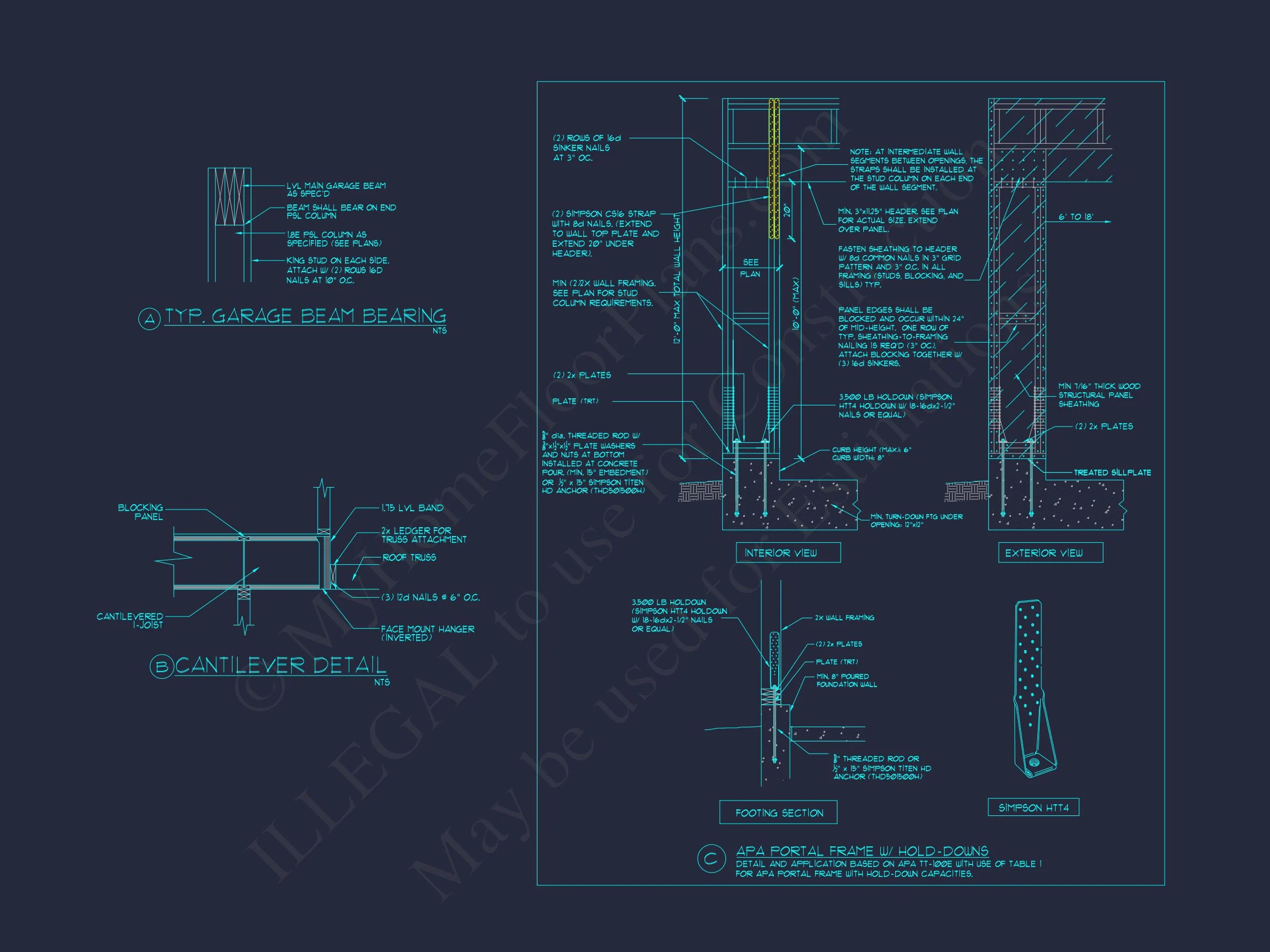 15-1319 HOUSE PLAN - Beautiful 4-Bedroom House Plan with Open Floor Designs & CAD Blueprint 19 Beautiful 4-Bedroom house Plan with Open Floor Designs & CAD Blueprint