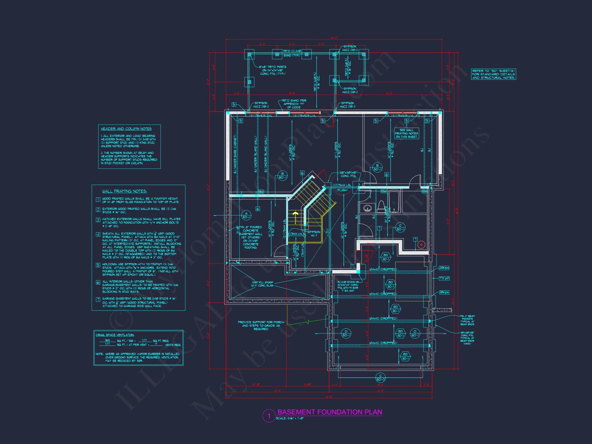 15-1319 HOUSE PLAN - Beautiful 4-Bedroom House Plan with Open Floor Designs & CAD Blueprint 14 Beautiful 4-Bedroom house Plan with Open Floor Designs & CAD Blueprint