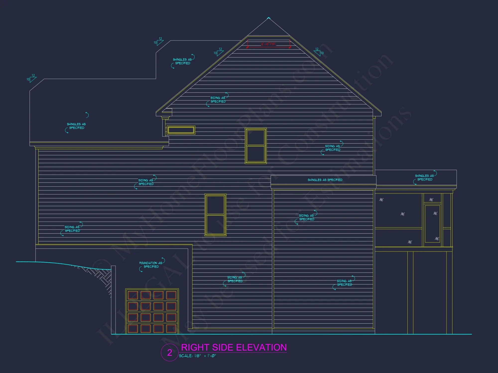 Beautiful 4-Bedroom house Plan with Open Floor Designs & CAD Blueprint